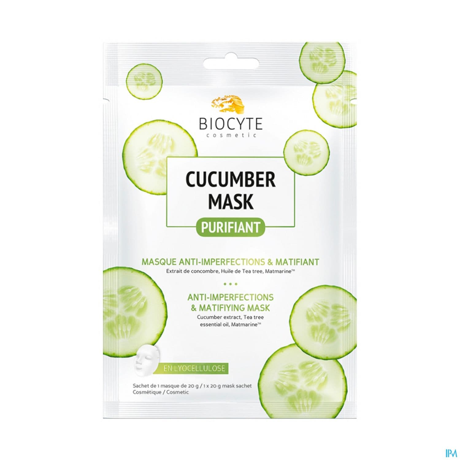 BIOCYTE CUCUMBER MASK PURIFIANT X1