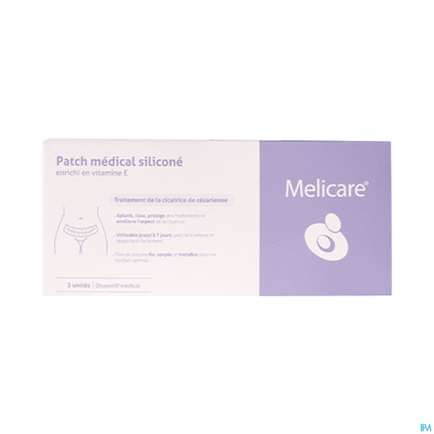 Melicare Patch Medical Silicone Pour Cicatrice X3