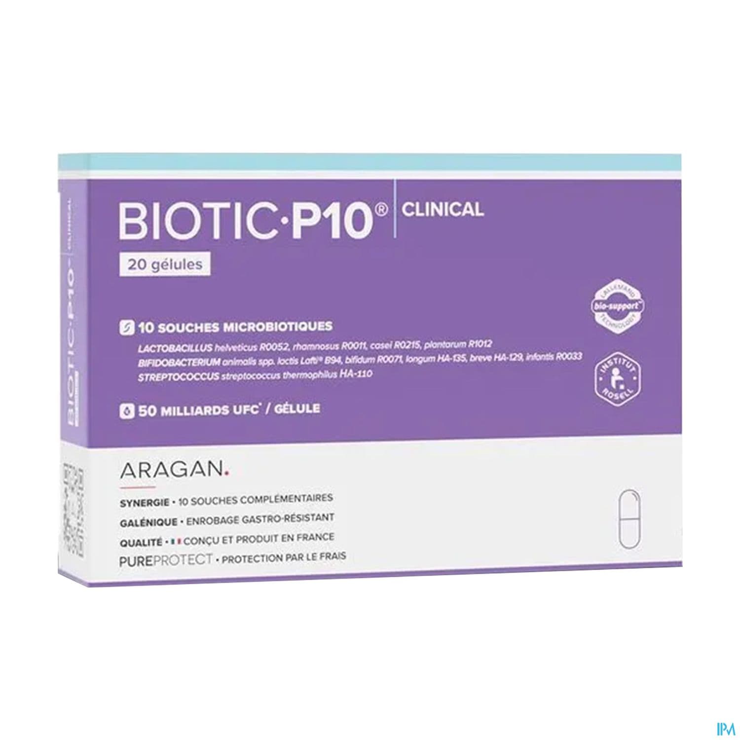 ARAGAN BIOTIC P10 CLINICAL GELUL20 — Pharmacie Bossuet