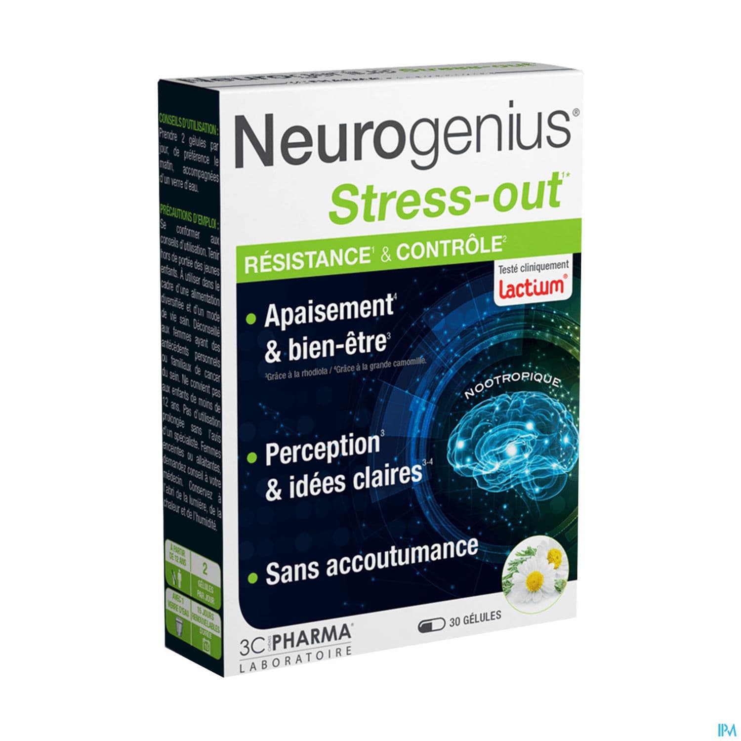 3c Pharma Neurogenius Stress Out Gelule 30