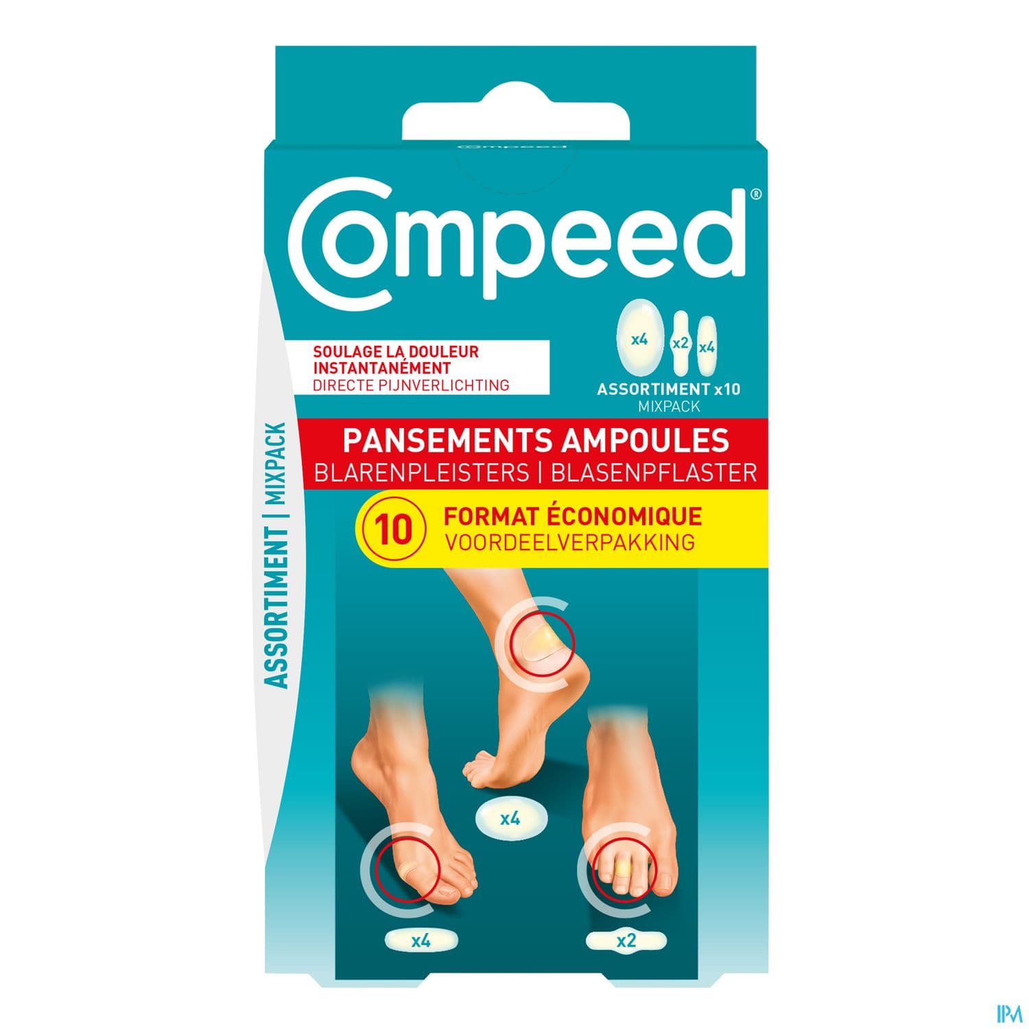 Compeed Pansement Ampoules Assortiment 10