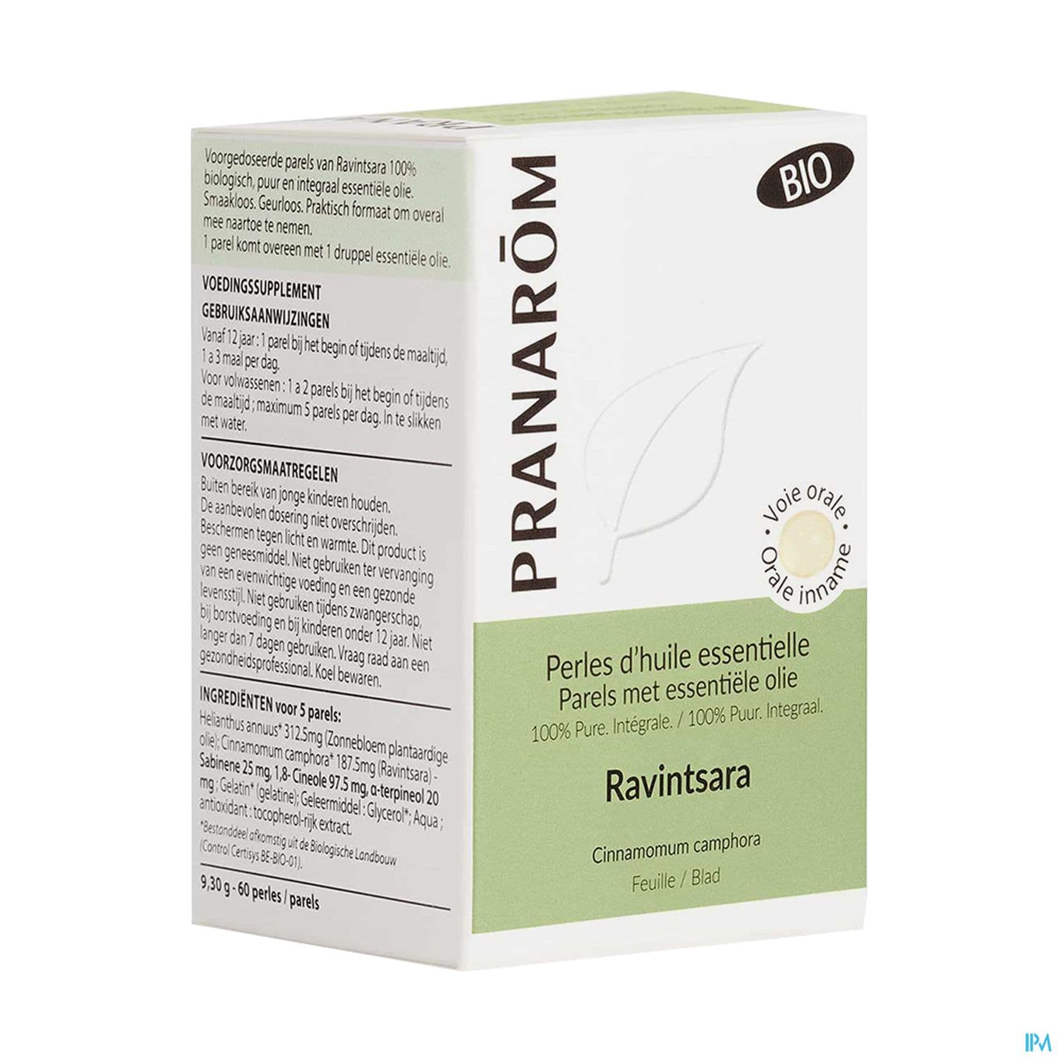 Pranarom Perles Huile Essentielle Ravintsara Bio Capsule 60