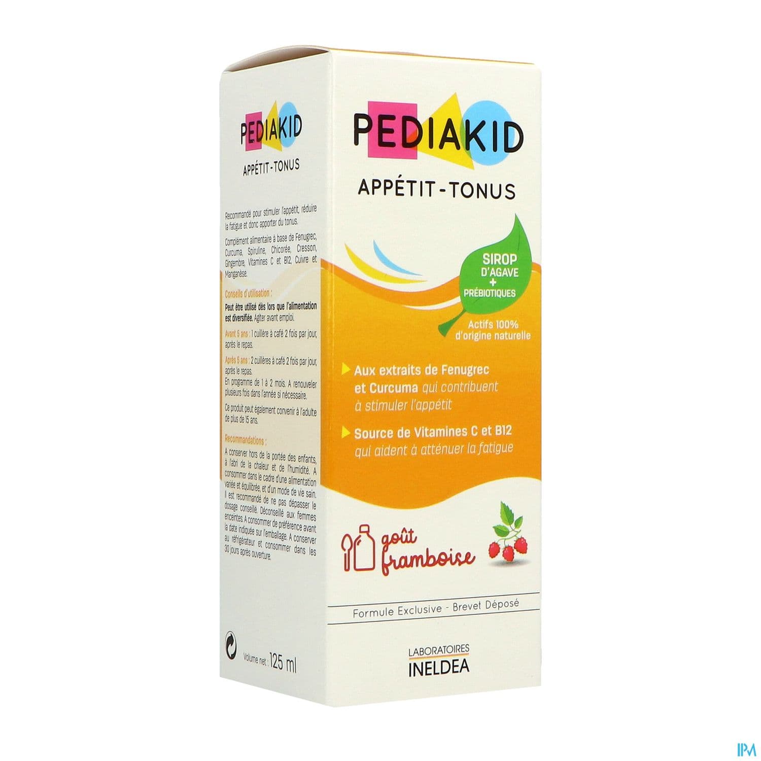 PEDIAKID APPET/TONUS FRAMB SP125ML