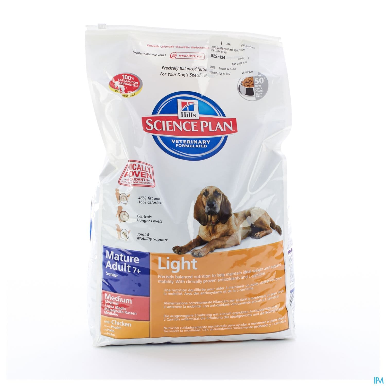 HILL'S SCIEN CHIEN MAT LIGHT 12KG