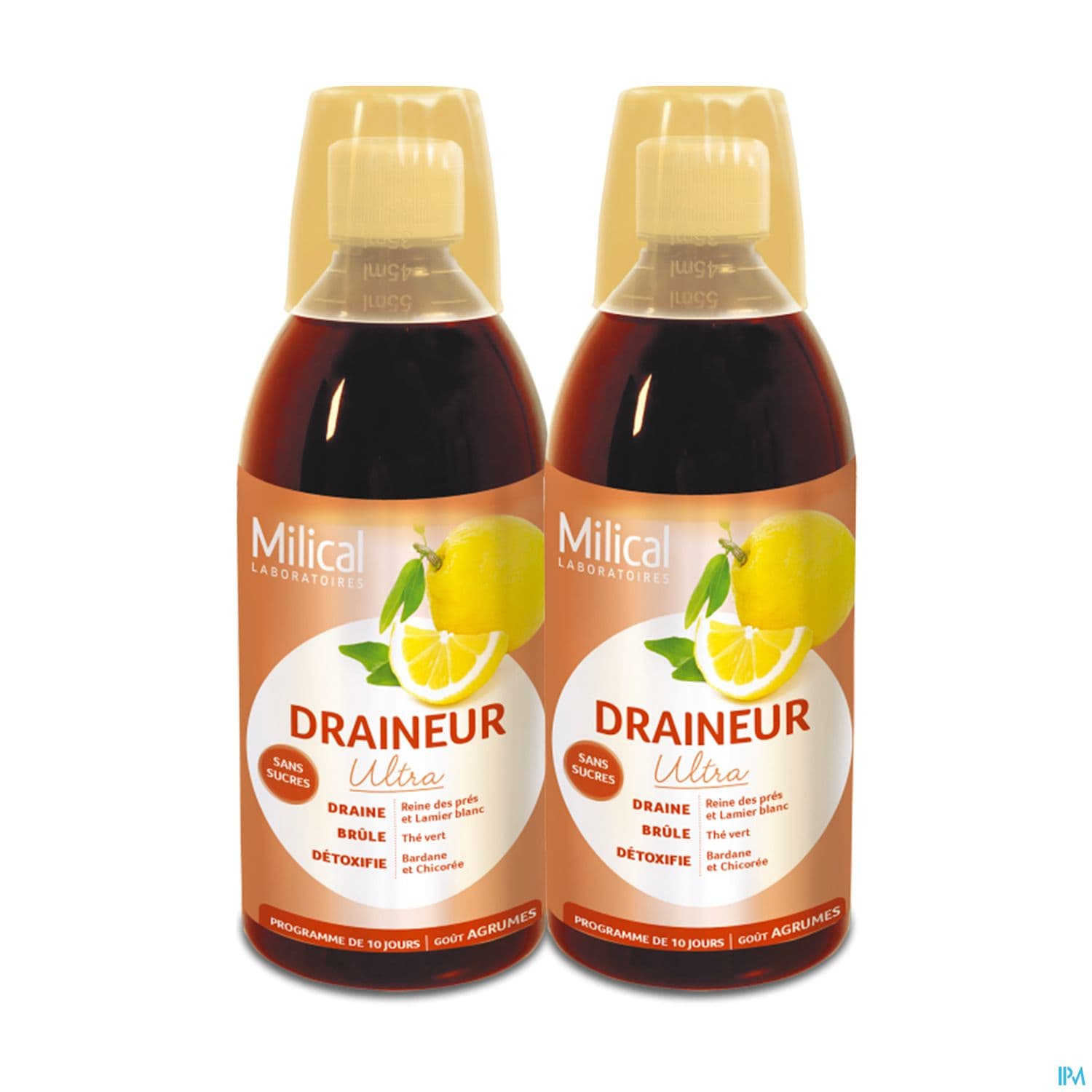 MILICAL DRAIN ULTRA AGRUME 500MLX2
