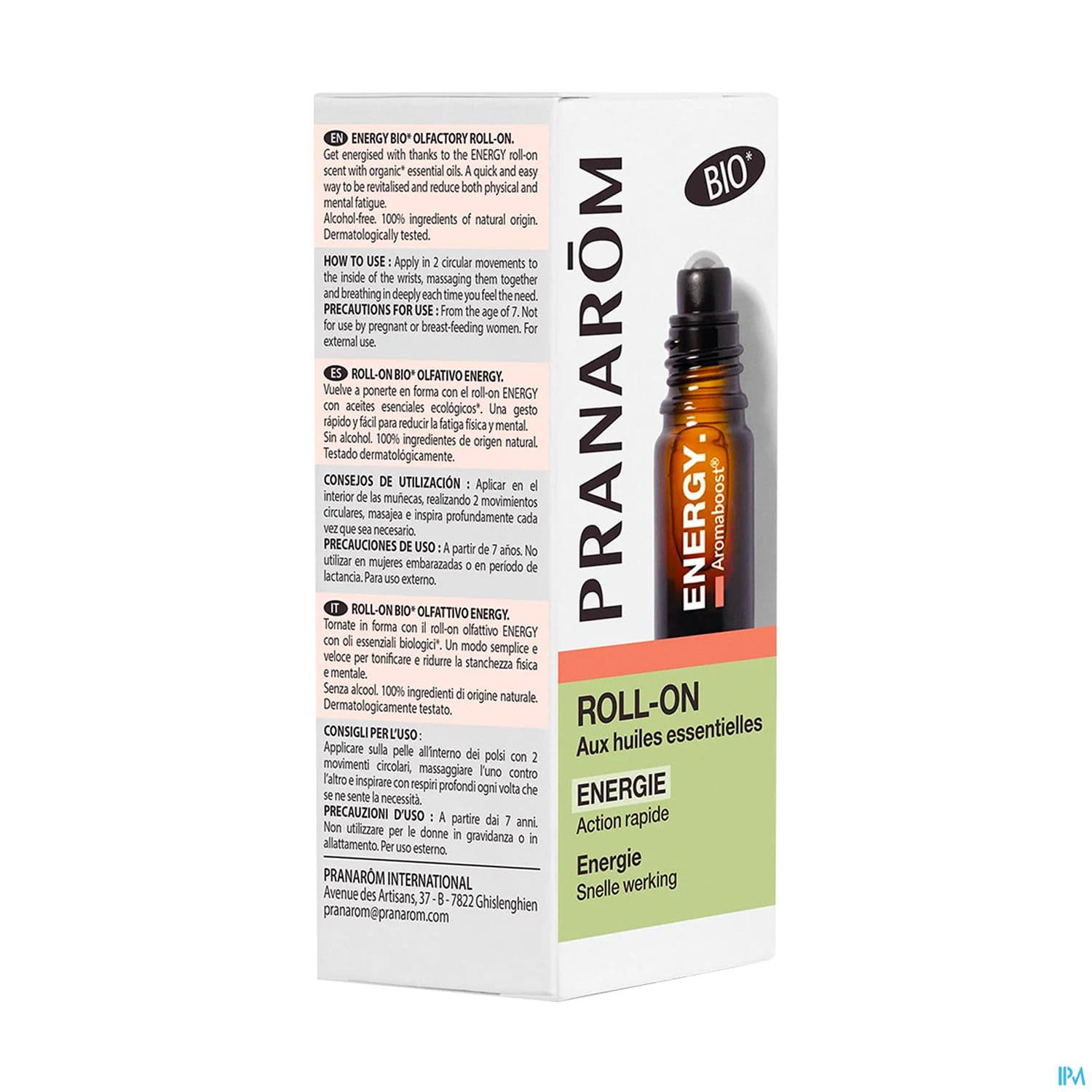 PRANAROM AROMABOOST ENERG ROLL 5ML