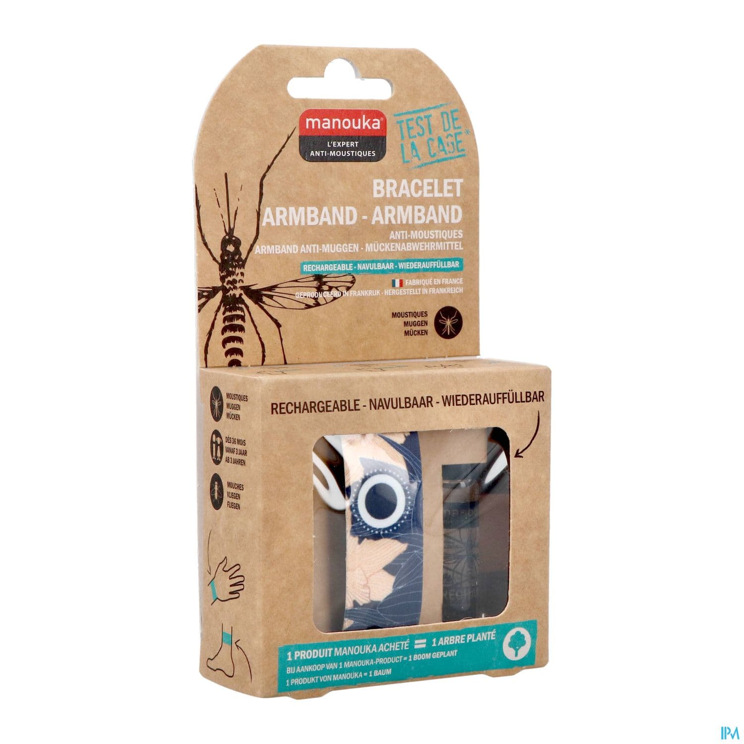 Manouka Bracelet Antimoustique Adulte Vegetal