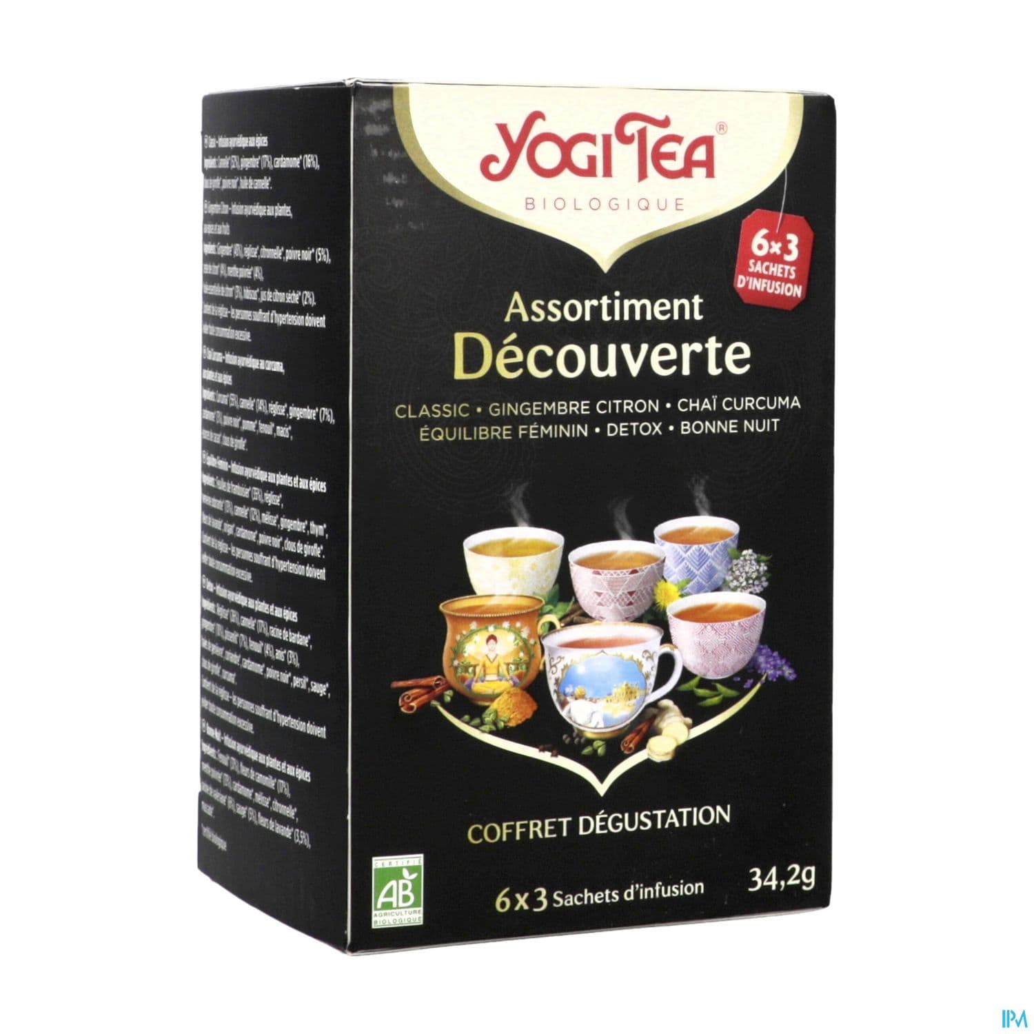 Yogi Tea Assortiment Decouverte Bio Infusette 2g 18