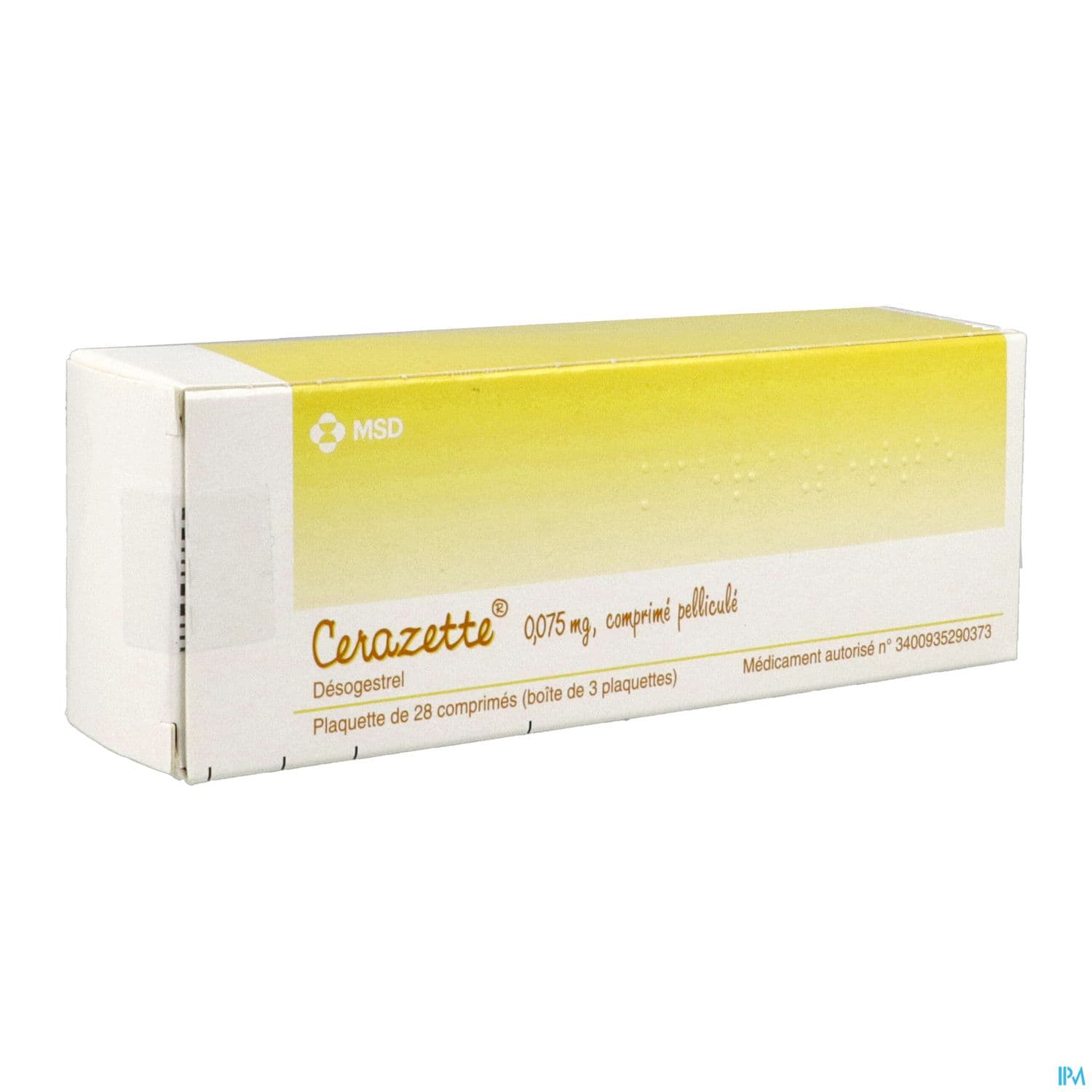 Cerazette 0mg075 Comprime 28 X3 — Pharmacie du Grand Vitrolles