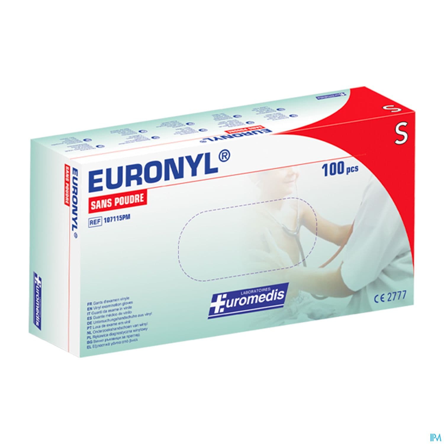 EUROMEDIS GANT VINYLE T6/7 107115