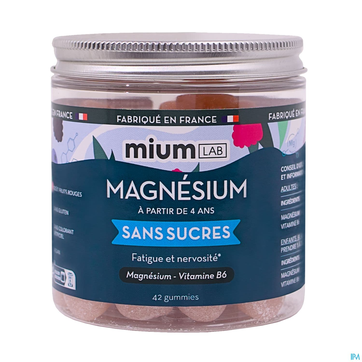Mium Lab Magnesium Sans Sucre Gummies 42