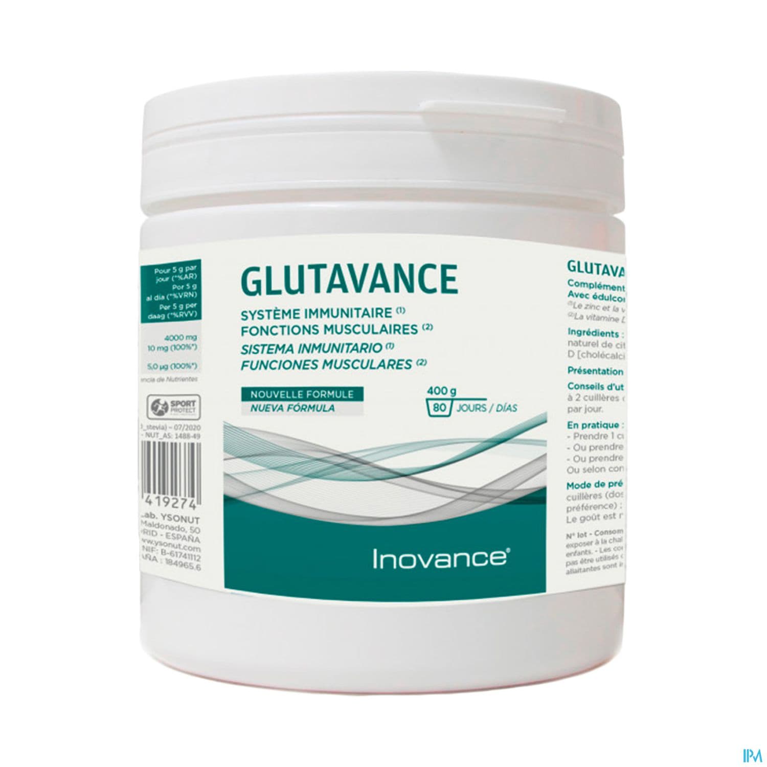 INOVANCE GLUTAVANCE PDR 400G