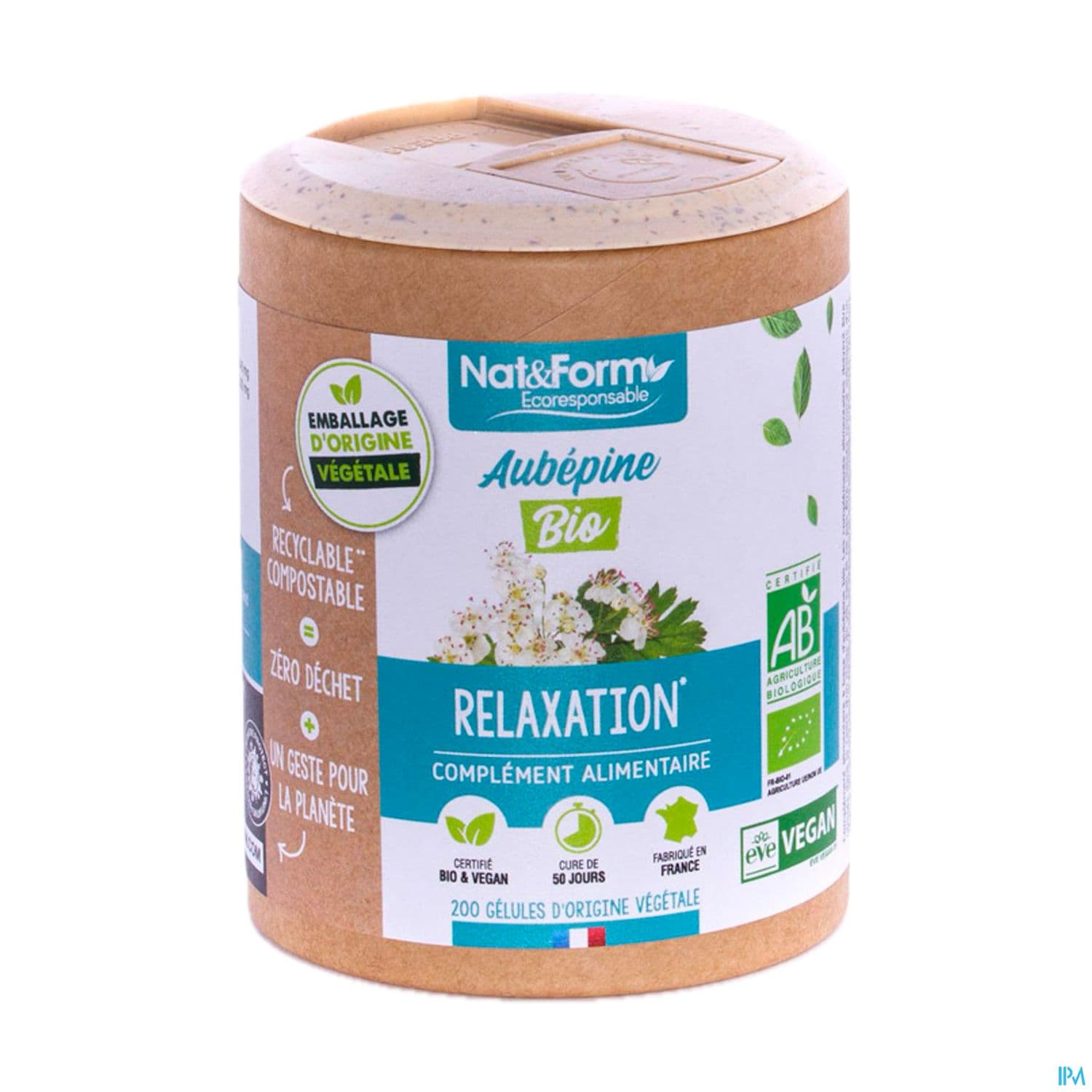 Nat Et Form Ecoresponsable Aubepine Bio Gelule Vegetale 200