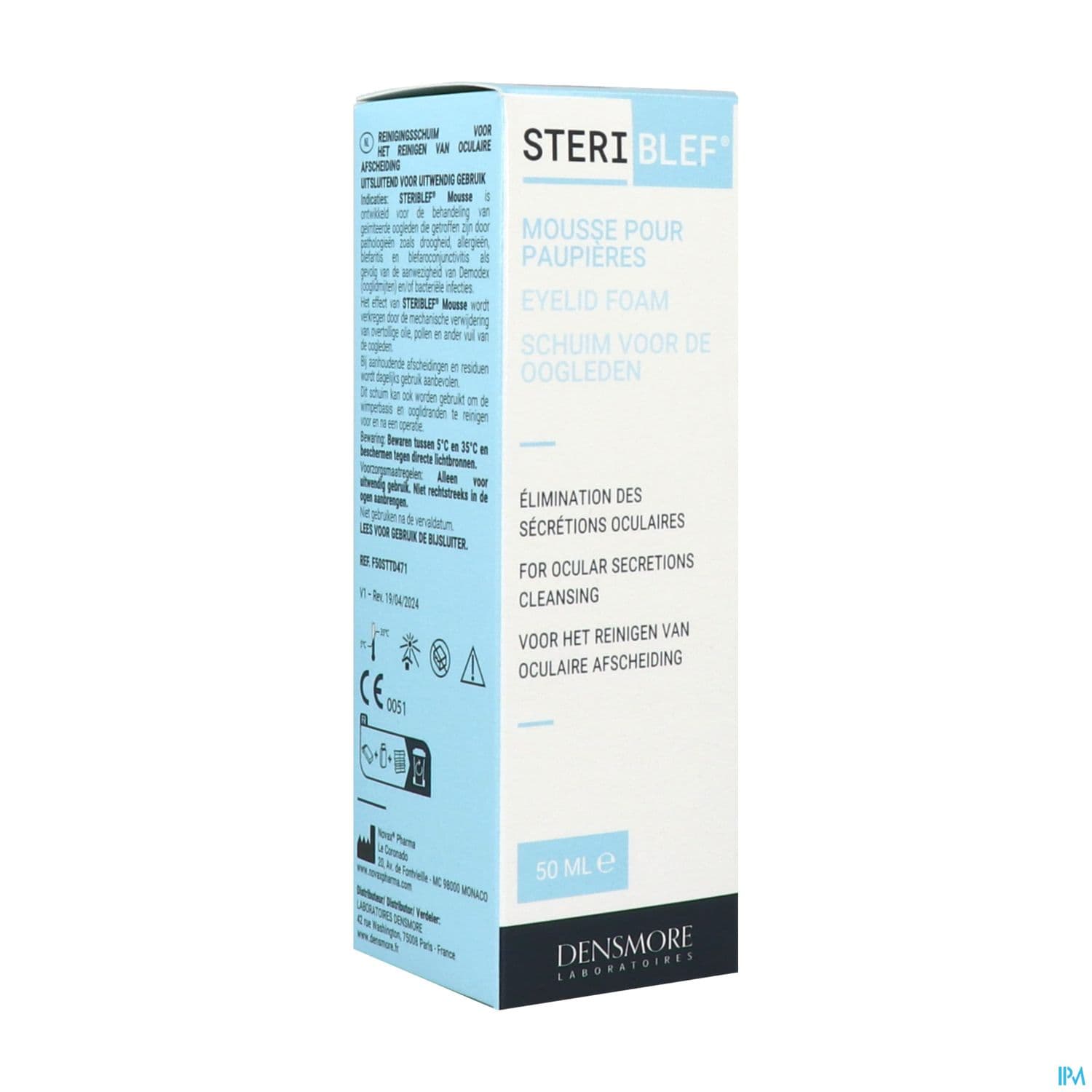 Densmore Steriblef Mousse Pour Paupieres 50ml
