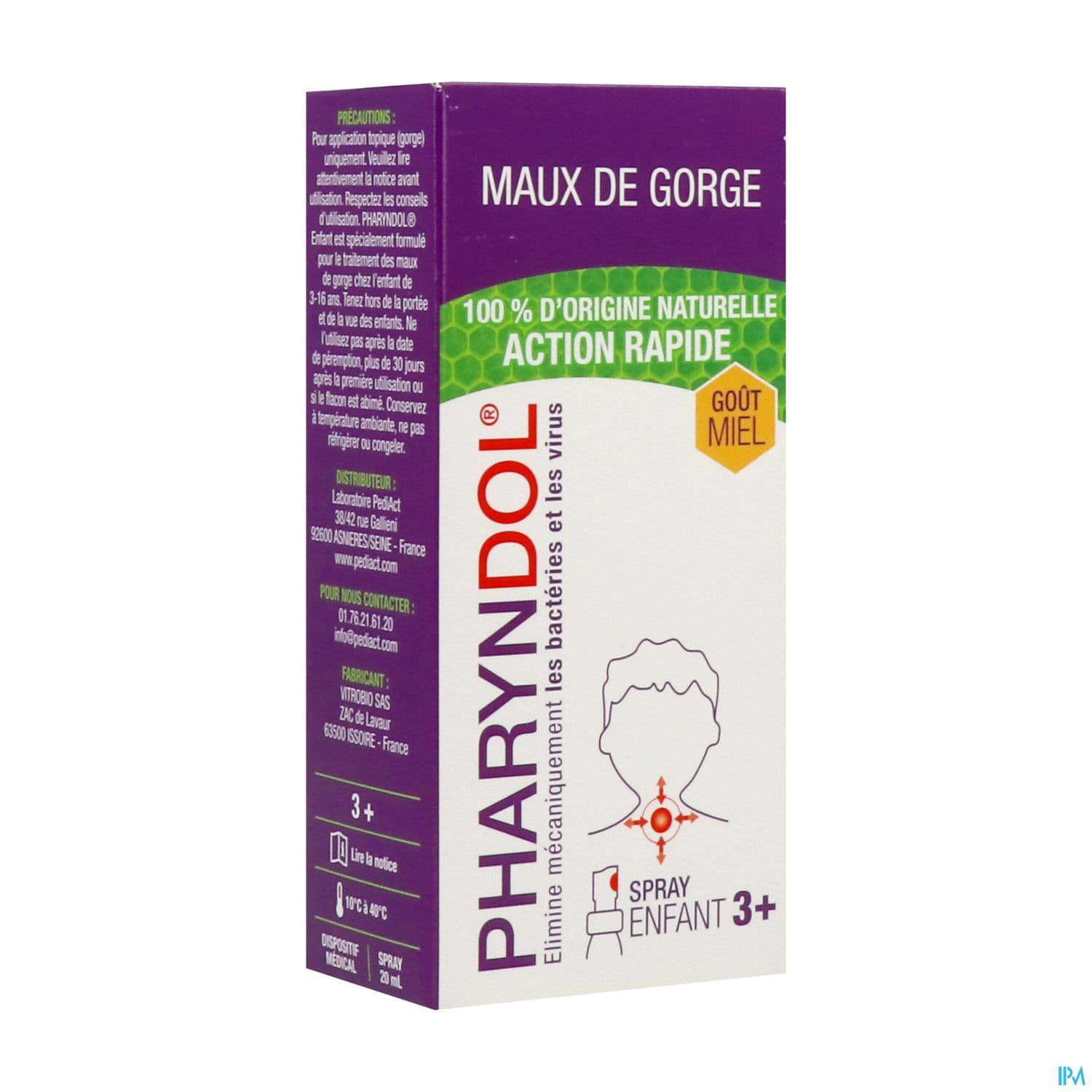 PHARYNDOL ENFANT SPRAY GORGE 20ML