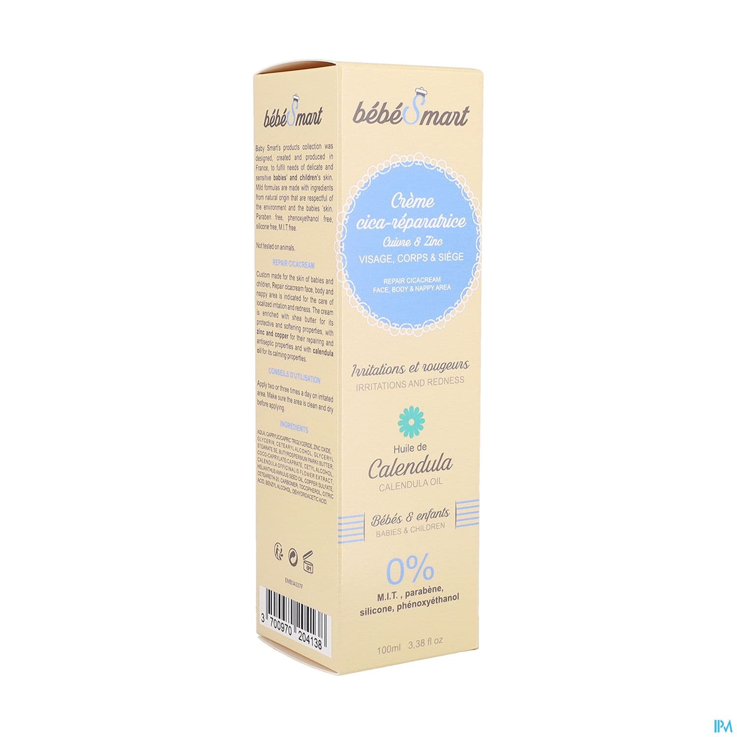 Bebe Smart Cr Cica Reparatrice Cuivr Zinc 100ml