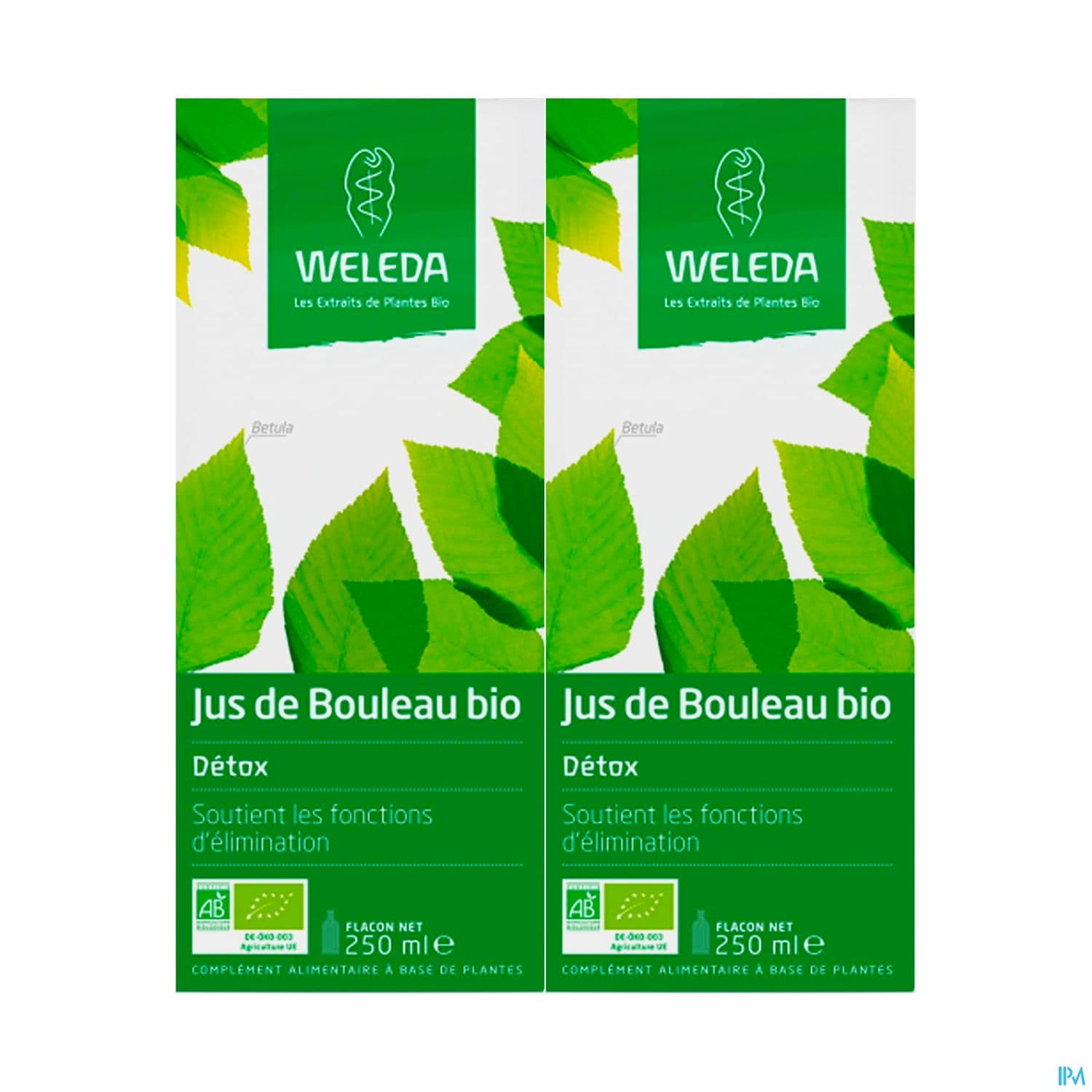Weleda Bouleau Bio Jus 250ml X2