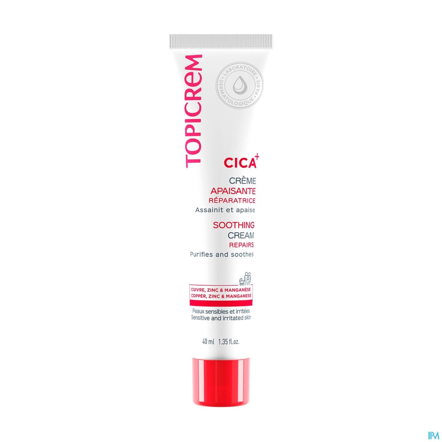 Topicrem Cica Creme Apaisante Tube 40ml