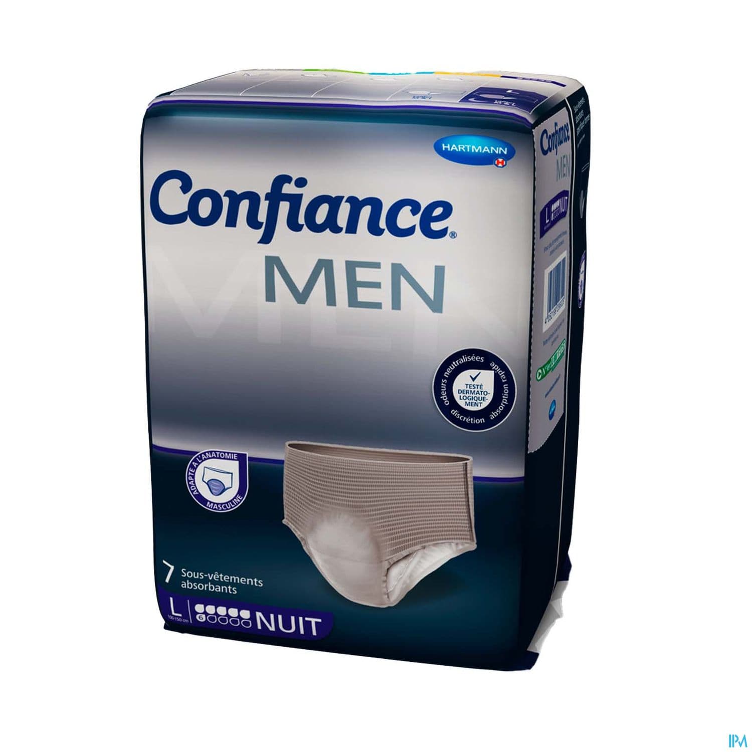 Hartmann Confiance For Men Slip Absorbant Nuit 6 Goutte l 7