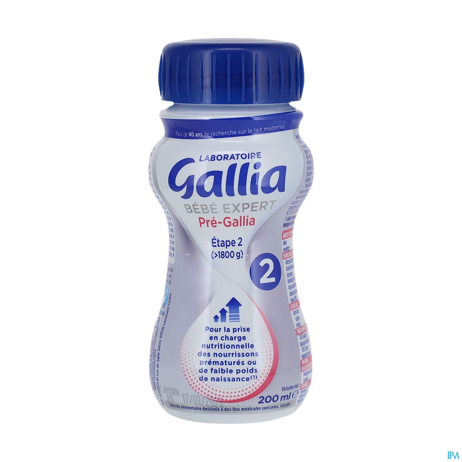 Gallia Bebe Expert Pre-gallia Etape 2 200ml — Pharmacie Pharmavance Pierre Fontaine
