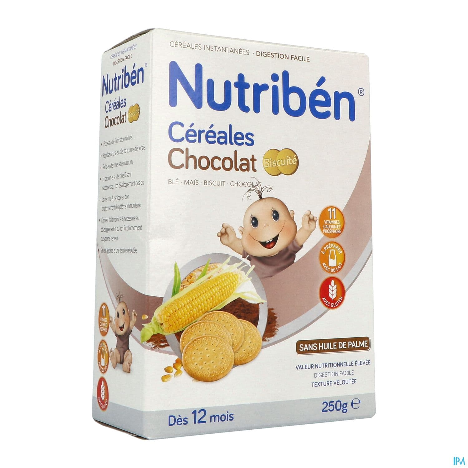 NUTRIBEN CEREAL CHOCO BISC 250G — Pharmacie porte de la villette