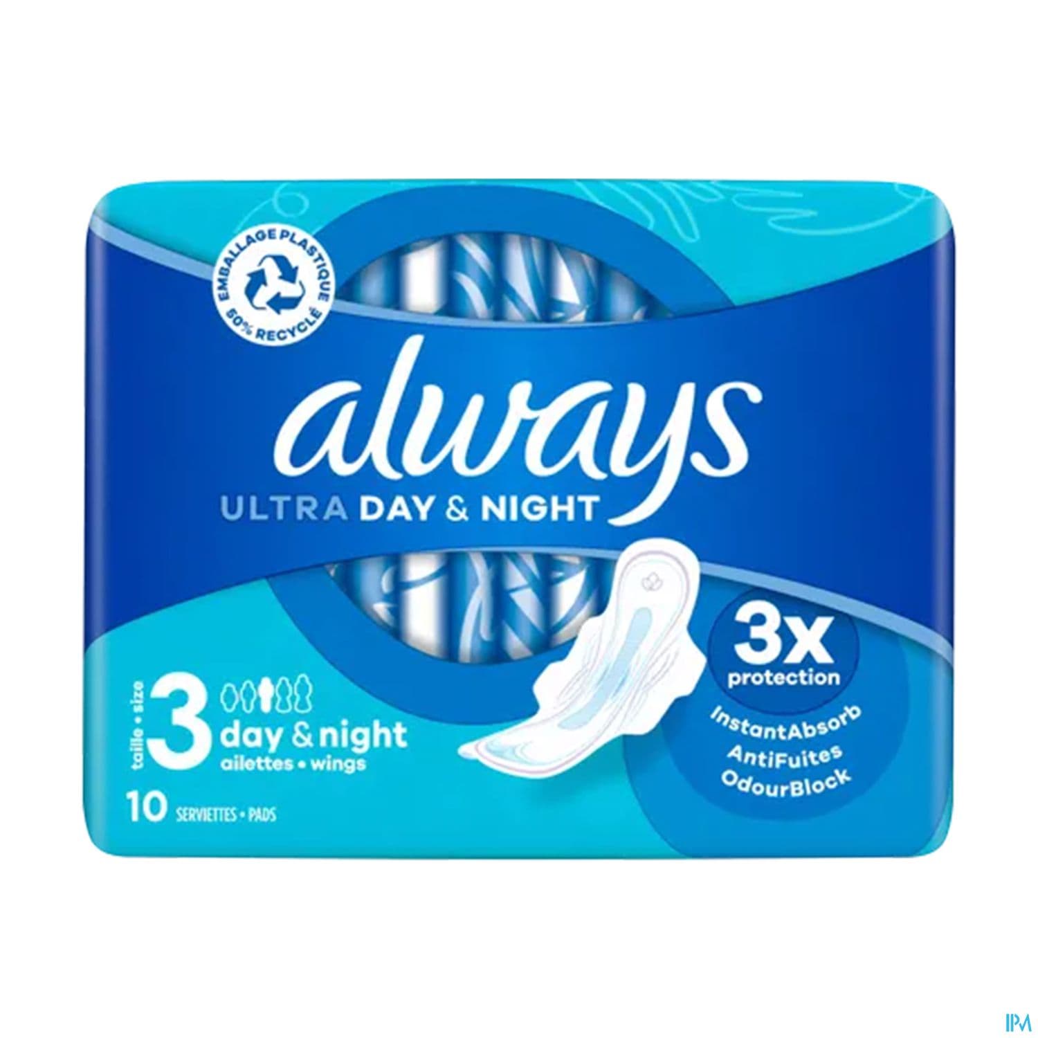 Always Ultra Serviette Periodique Jour Nuit 10
