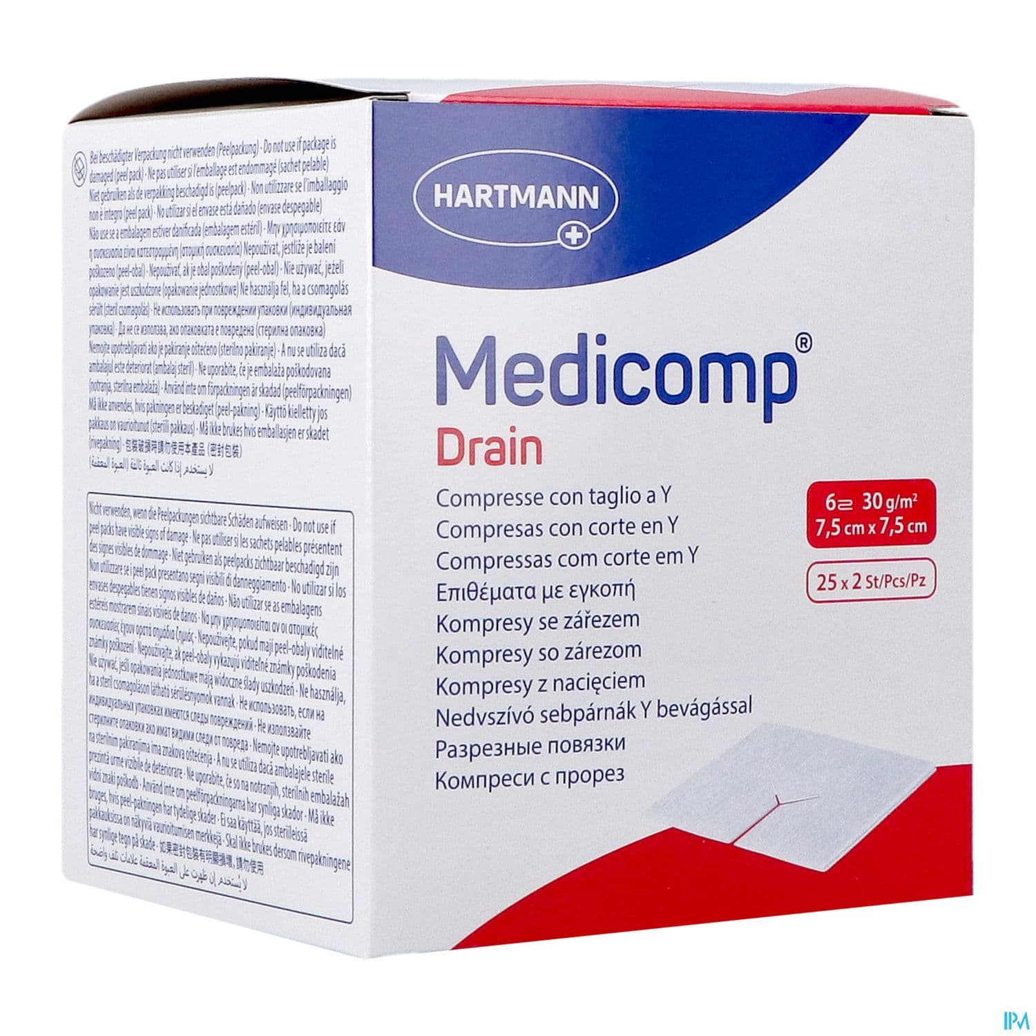 Medicomp Drain Sterile 7cm5 X 7cm5 2 X25 — Pharmacie Du Lilas