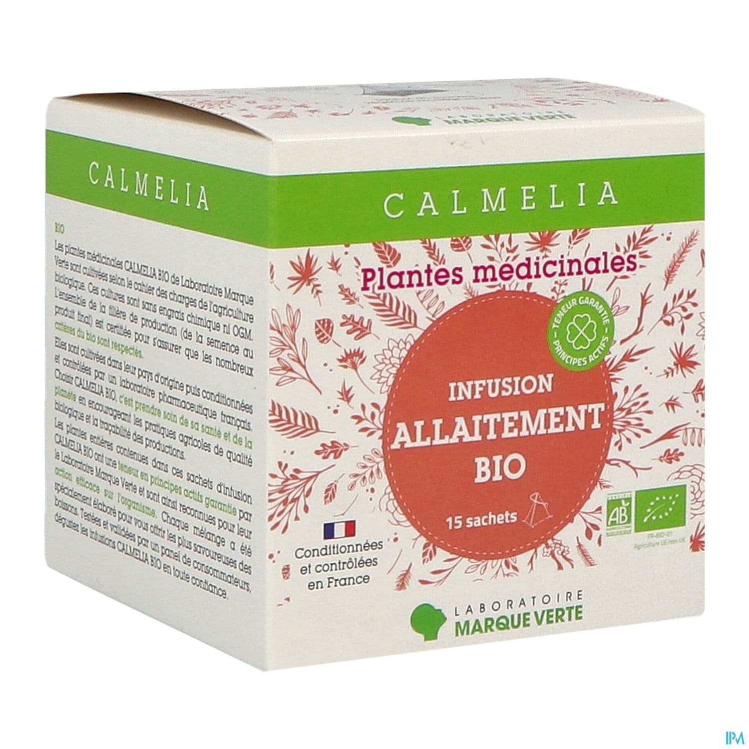 Marque Verte Calmelia Bio Infusion Allaitement Sachet 15