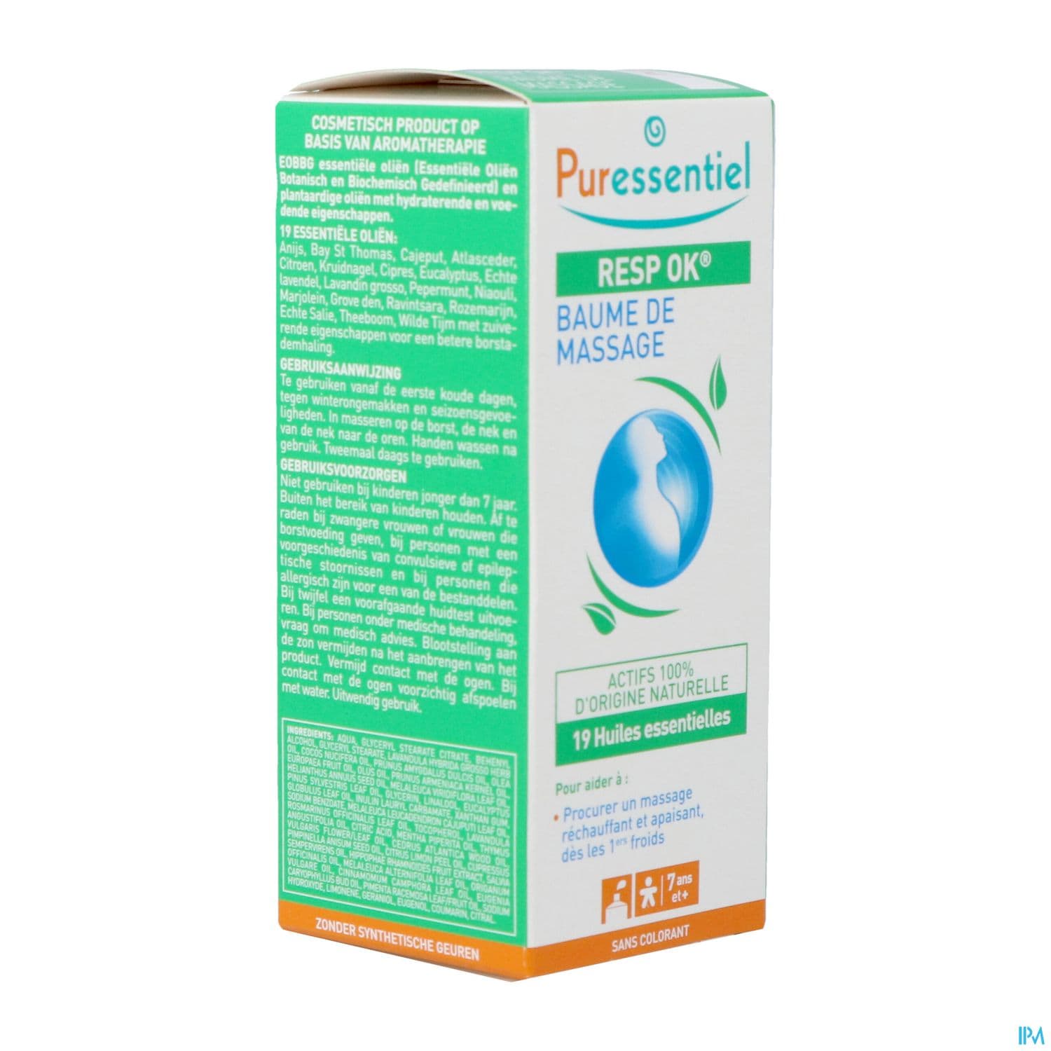 Puressentiel Baume De Massage Resp Ok Aux 19 Huile Essentielle 50ml