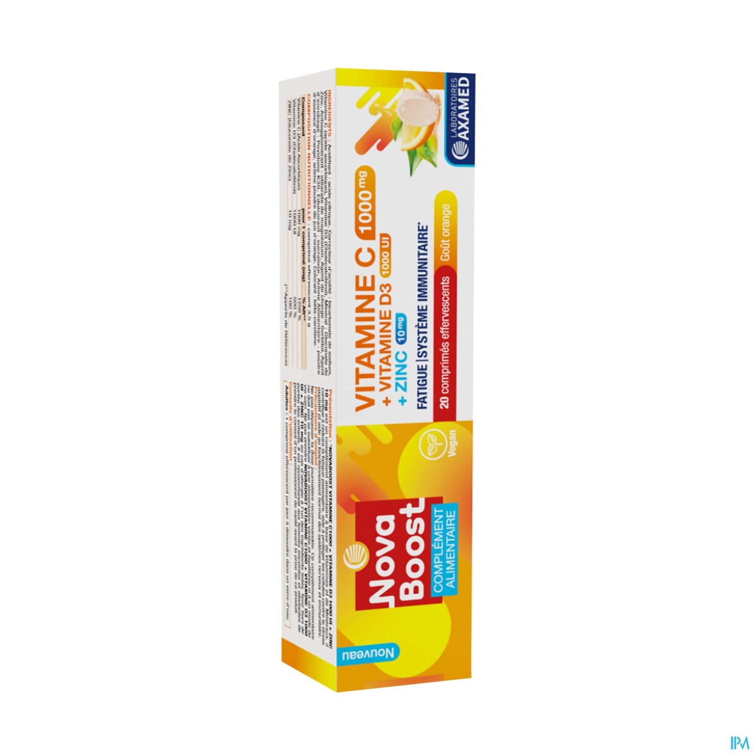 NOVABOOST VIT C+D3+ZINC CPR EFF 20