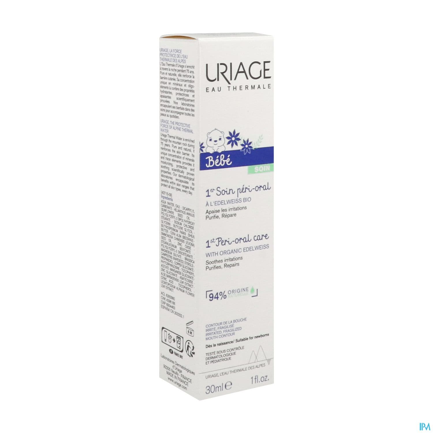 Uriage Bebe 1er Soin Perioral Creme Reparatrice Pour Le Contour De La Bouche 30ml