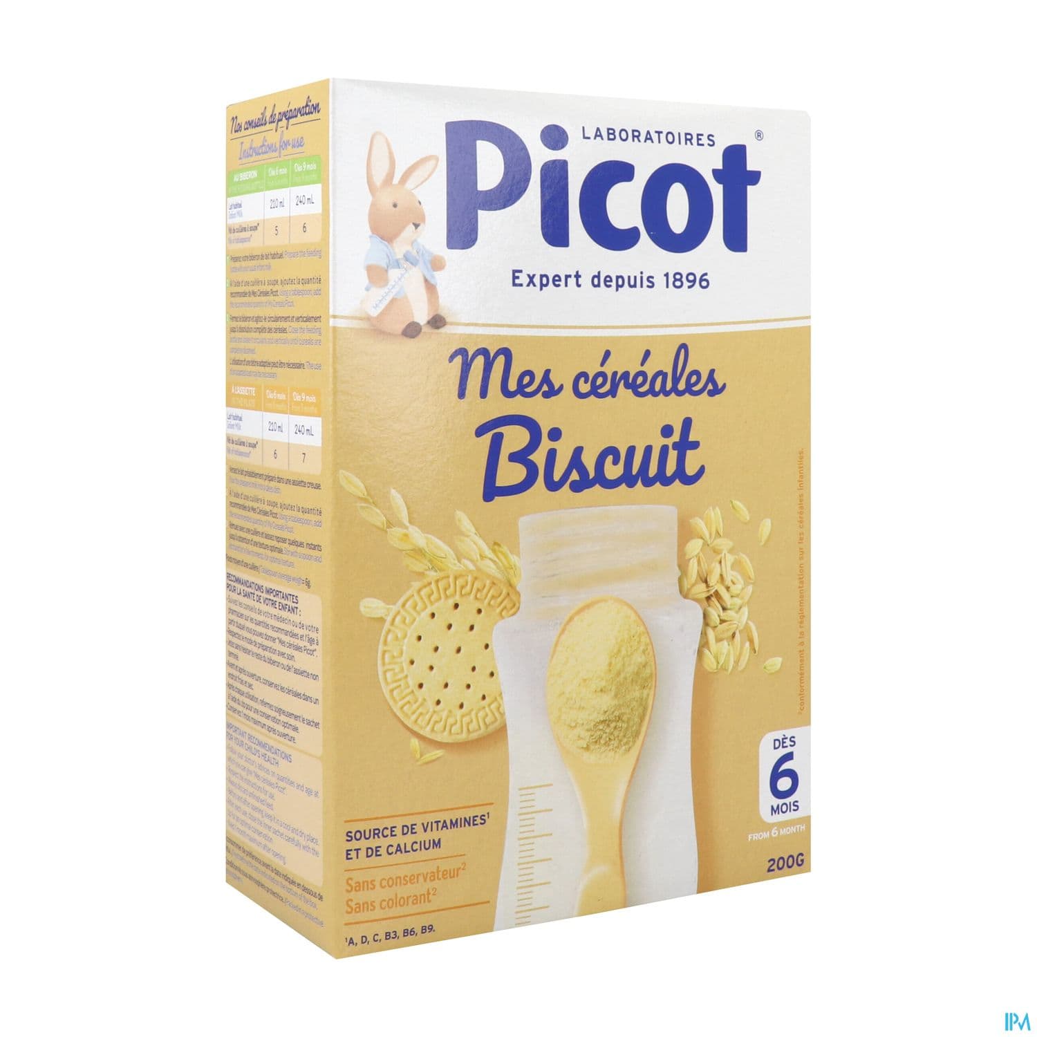 PICOT CEREALE BISCUIT 6M 200G