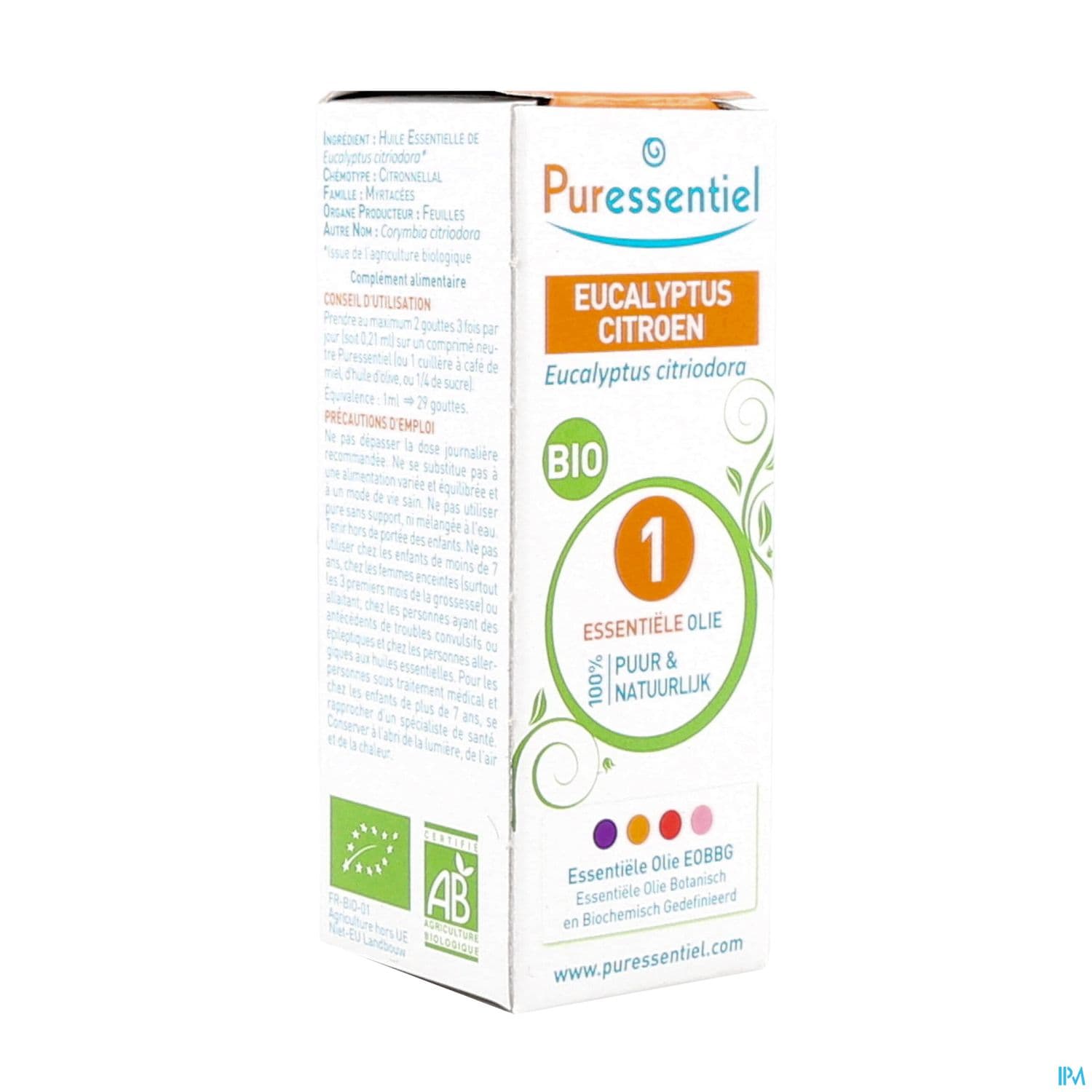 Puressentiel Huile Essentielle Eucalyptus Citronne Bio 10ml