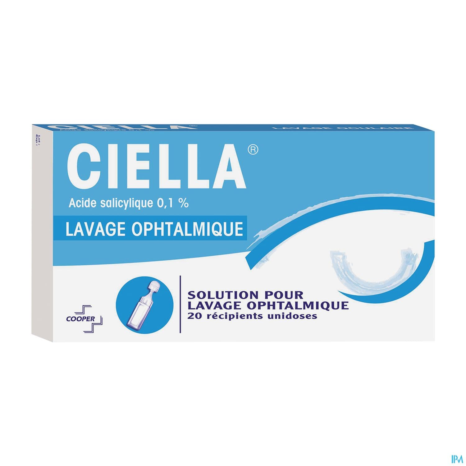 Ciella 0.1% Solution Pour Lav Ophtalmique Unidose 5ml 20