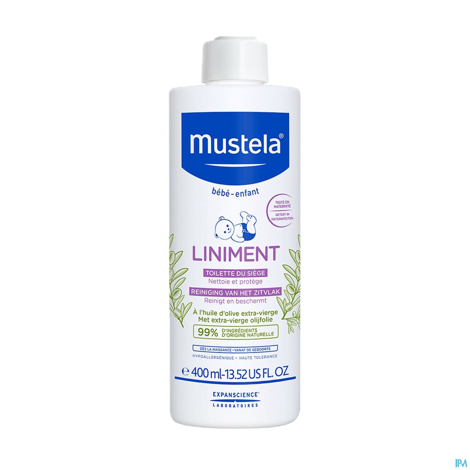 MUSTELA BB LINIMENT FL POMPE 400ML — Pharmacie Riviera