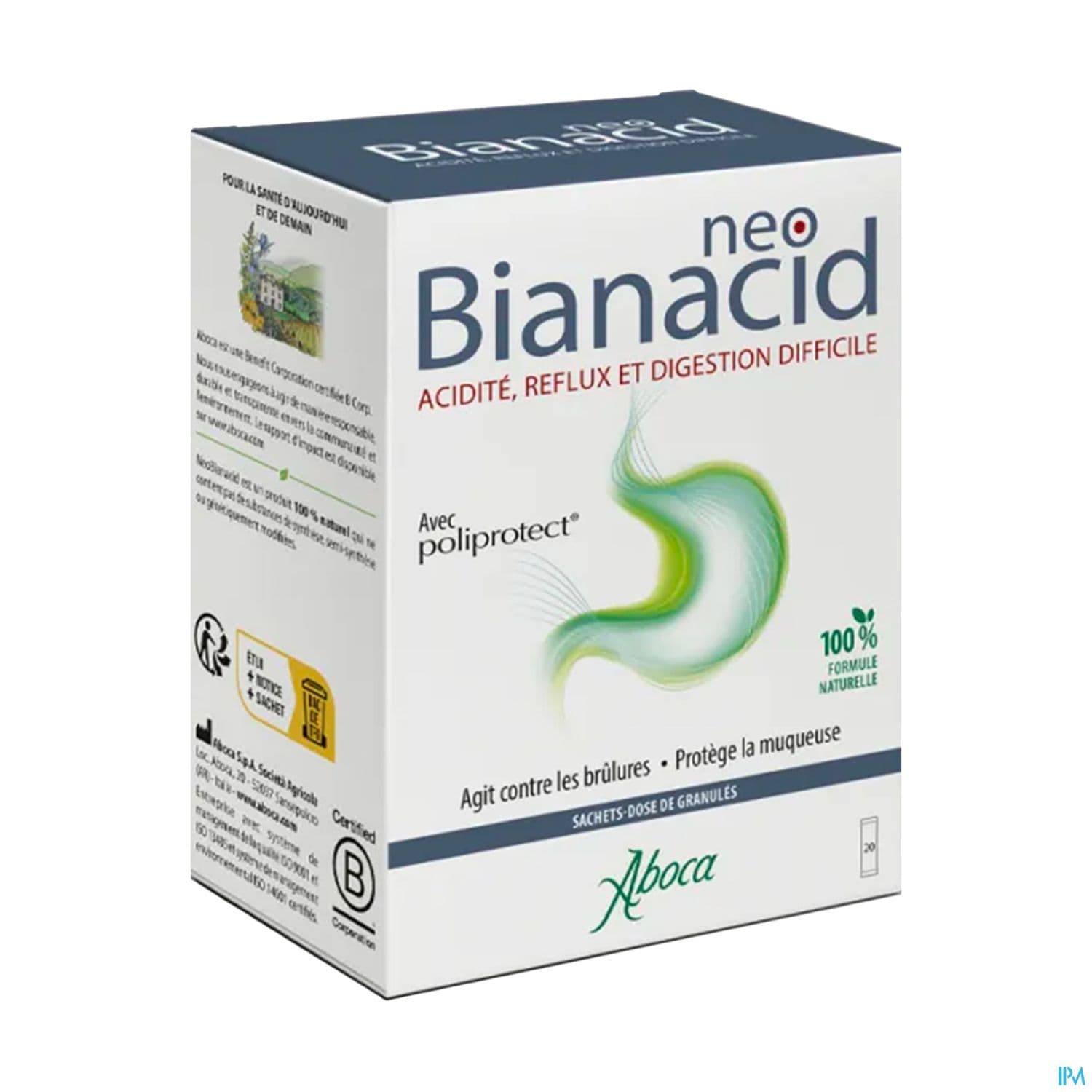 Aboca Neobianacid Acidite Reflux Granules Sachet 20