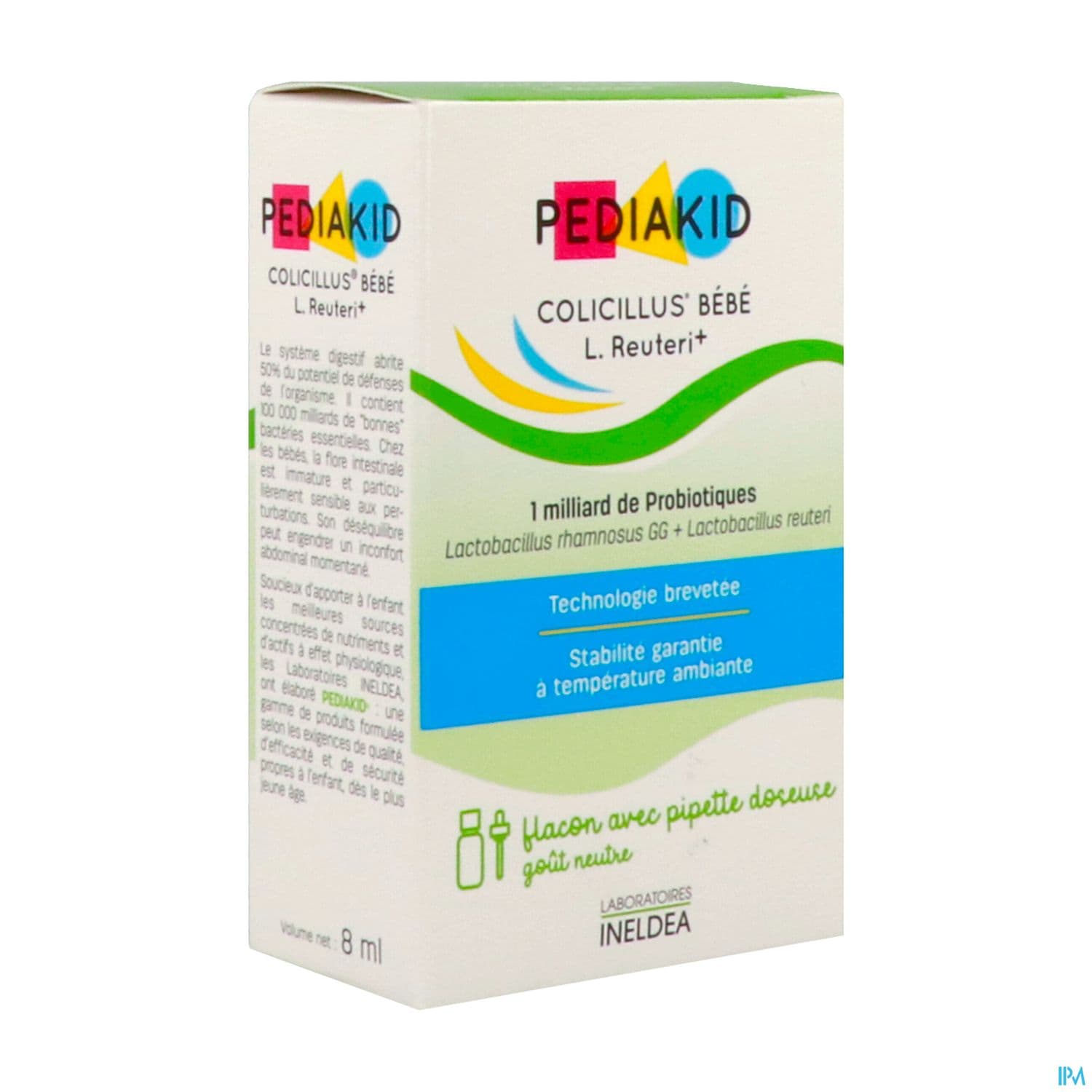 Ineldea Pediakid Colicillus Bebe l Reuteri+ Gouttes Neutre 8ml