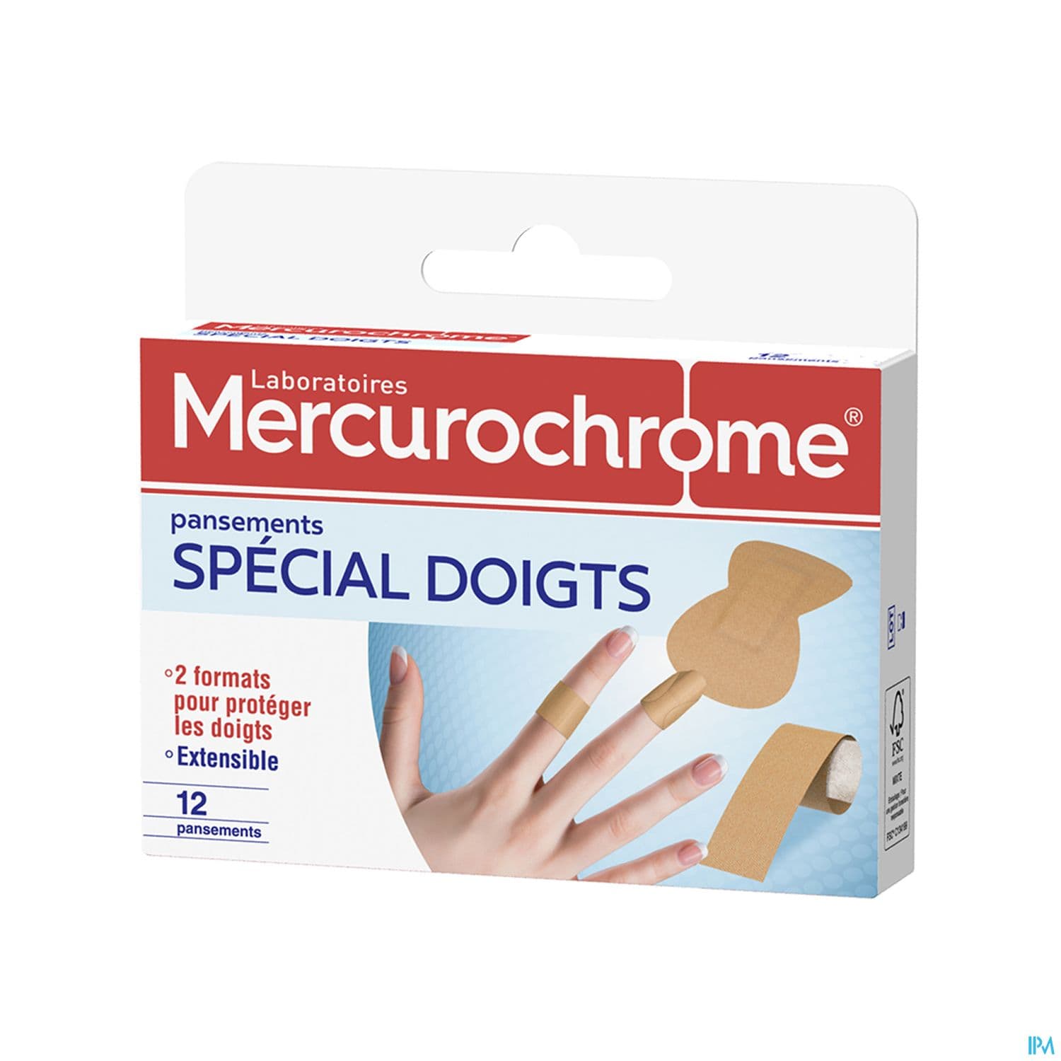 MERCUROCHROME PANS DOIGT X12 — Pharmacie SO OUEST