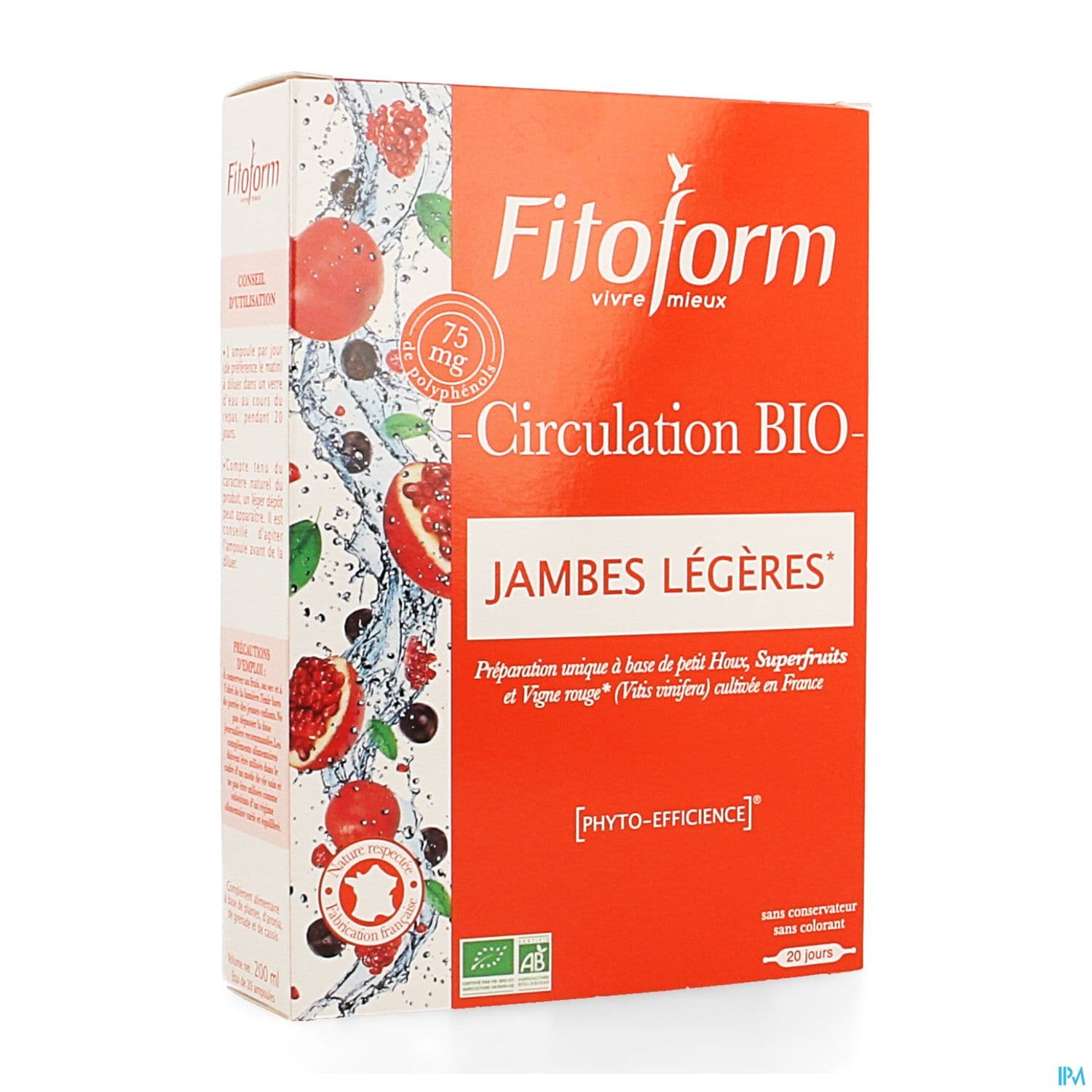 Fitoform Circulation Bio Solution Buvable Ampoule 10ml 20