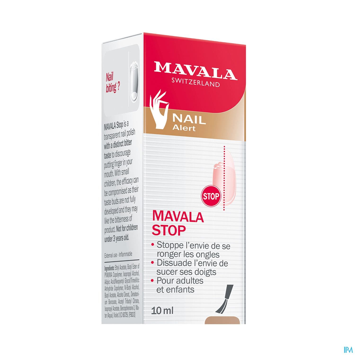 MAVALA STOP ONGLES RONGES 10ML