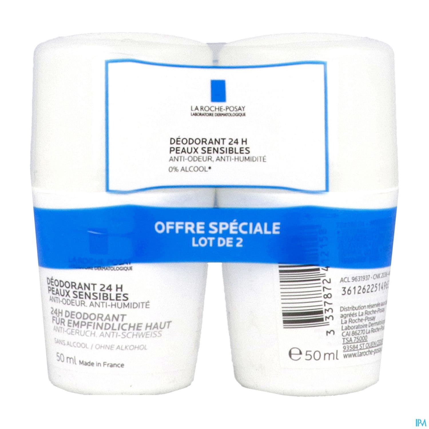 R-POSAY DEO PHYSIO24H BILLE 2X50ML — Pharmacie Jeanne Hachette