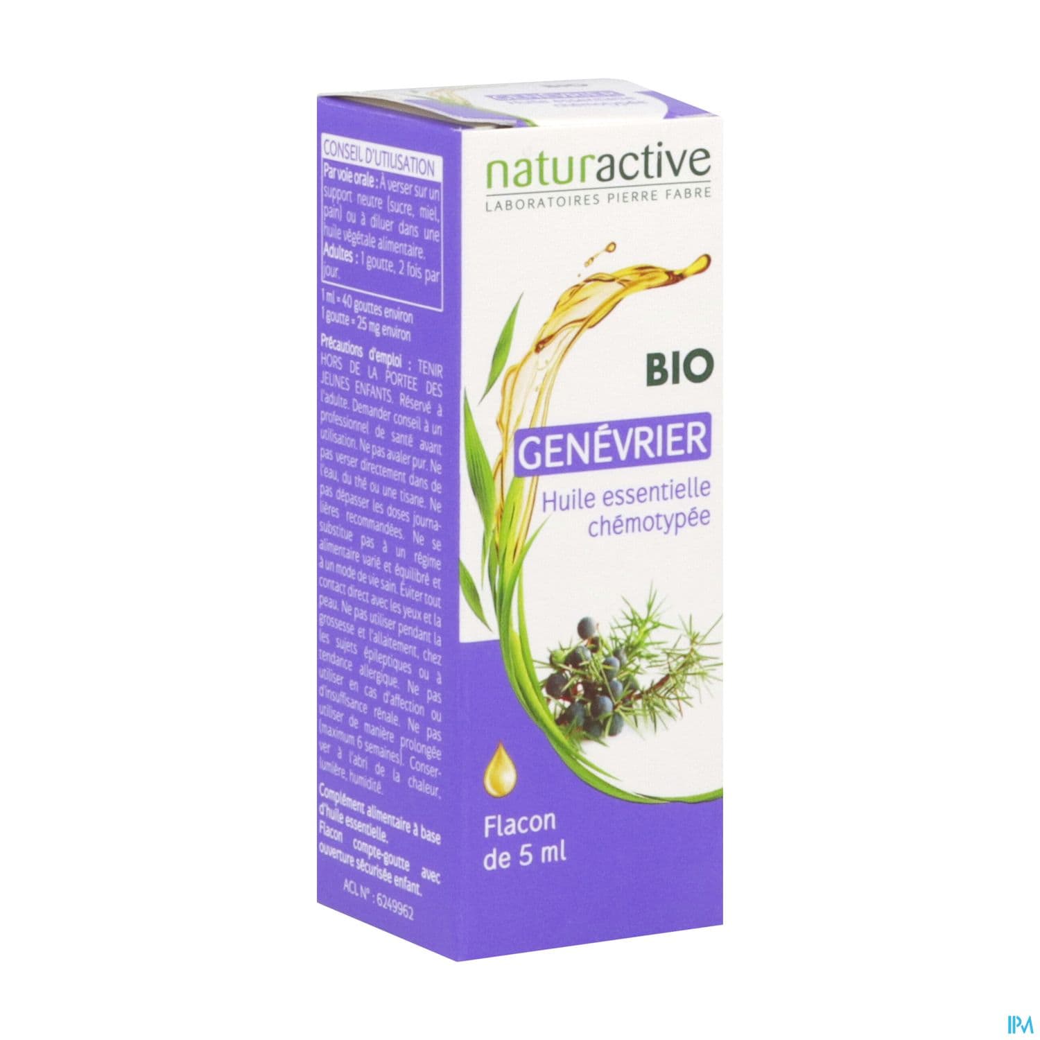NATURACTIVE GENEVRIER HE BIO5ML