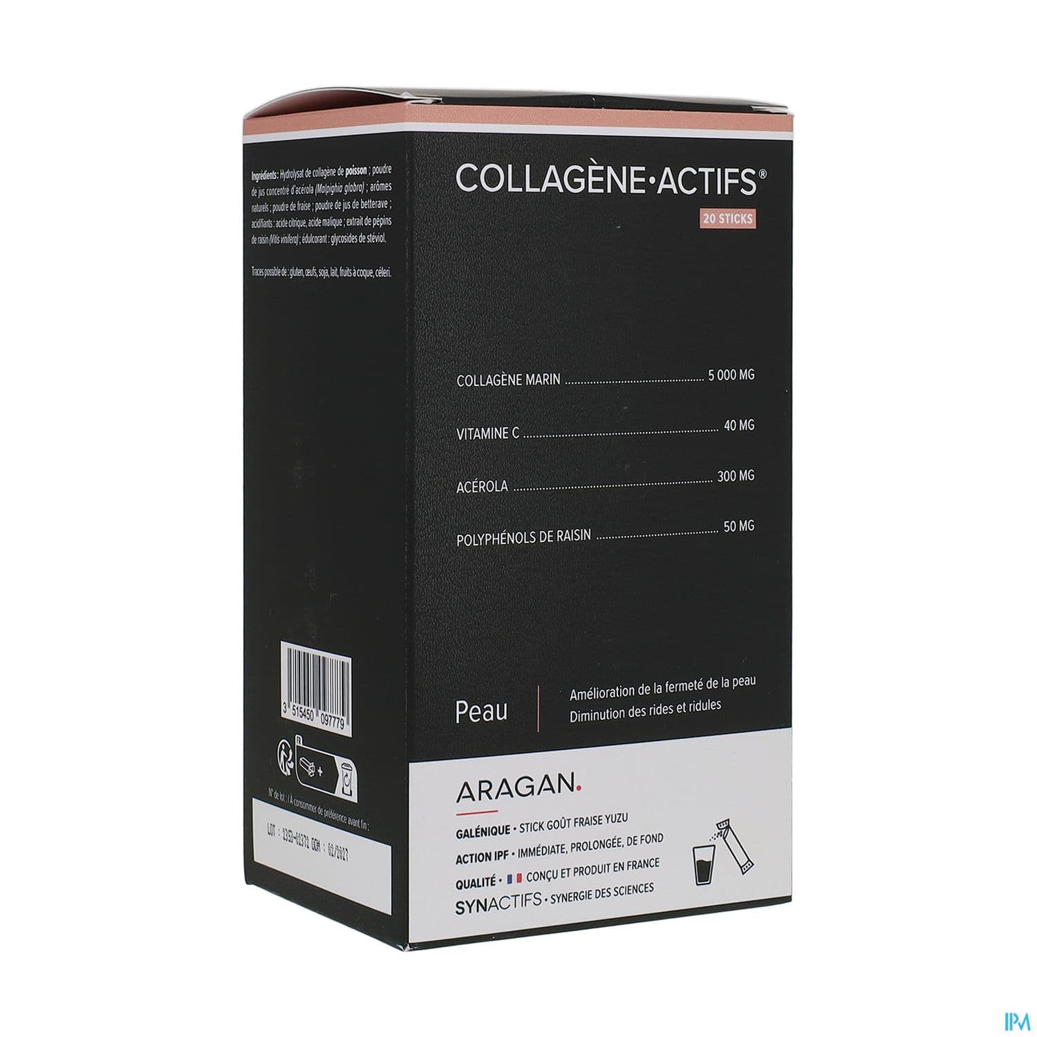Synactifs Collagene Actifs Poudre Stick 20