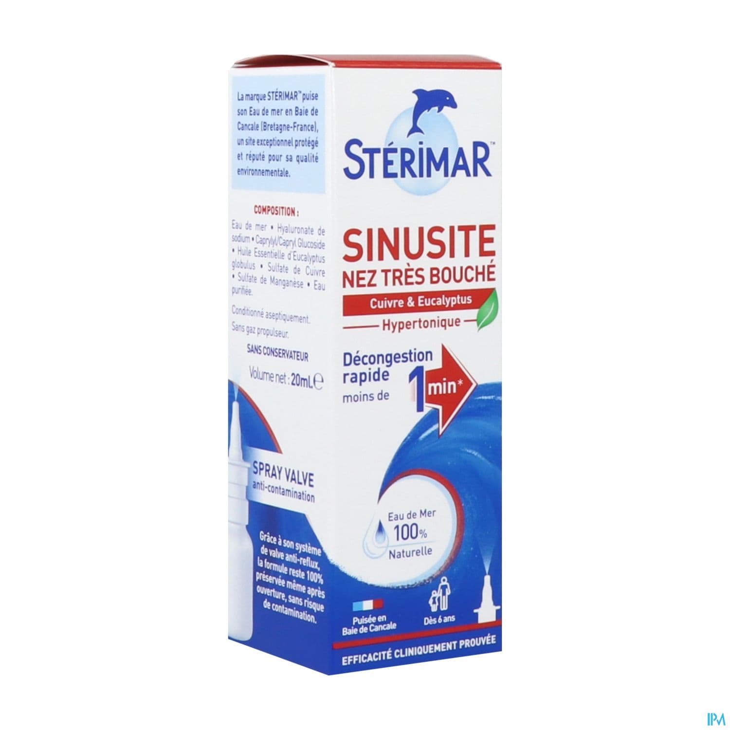 Sterimar Sinusite Nez Tres Bouche Spray 20ml
