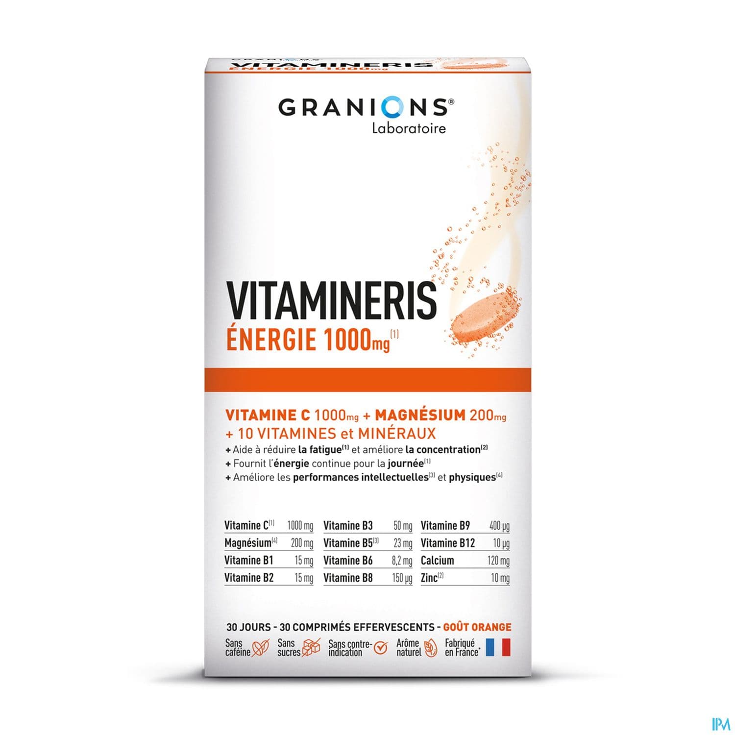 Granions Vitamineris Energie 1000mg Comprime Effervescent 30