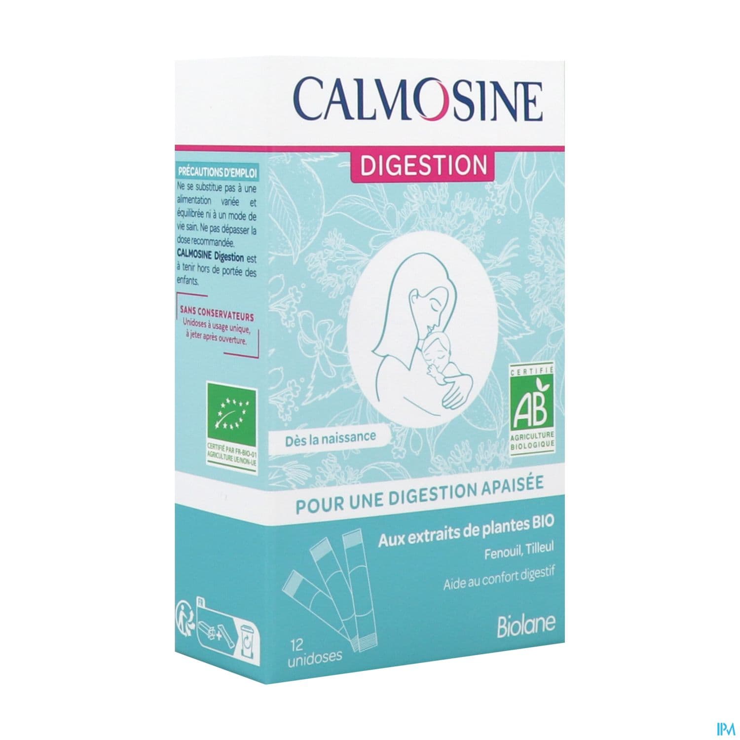 Biolane Calmosine Digestion Boisson Bio Dose 5ml 12
