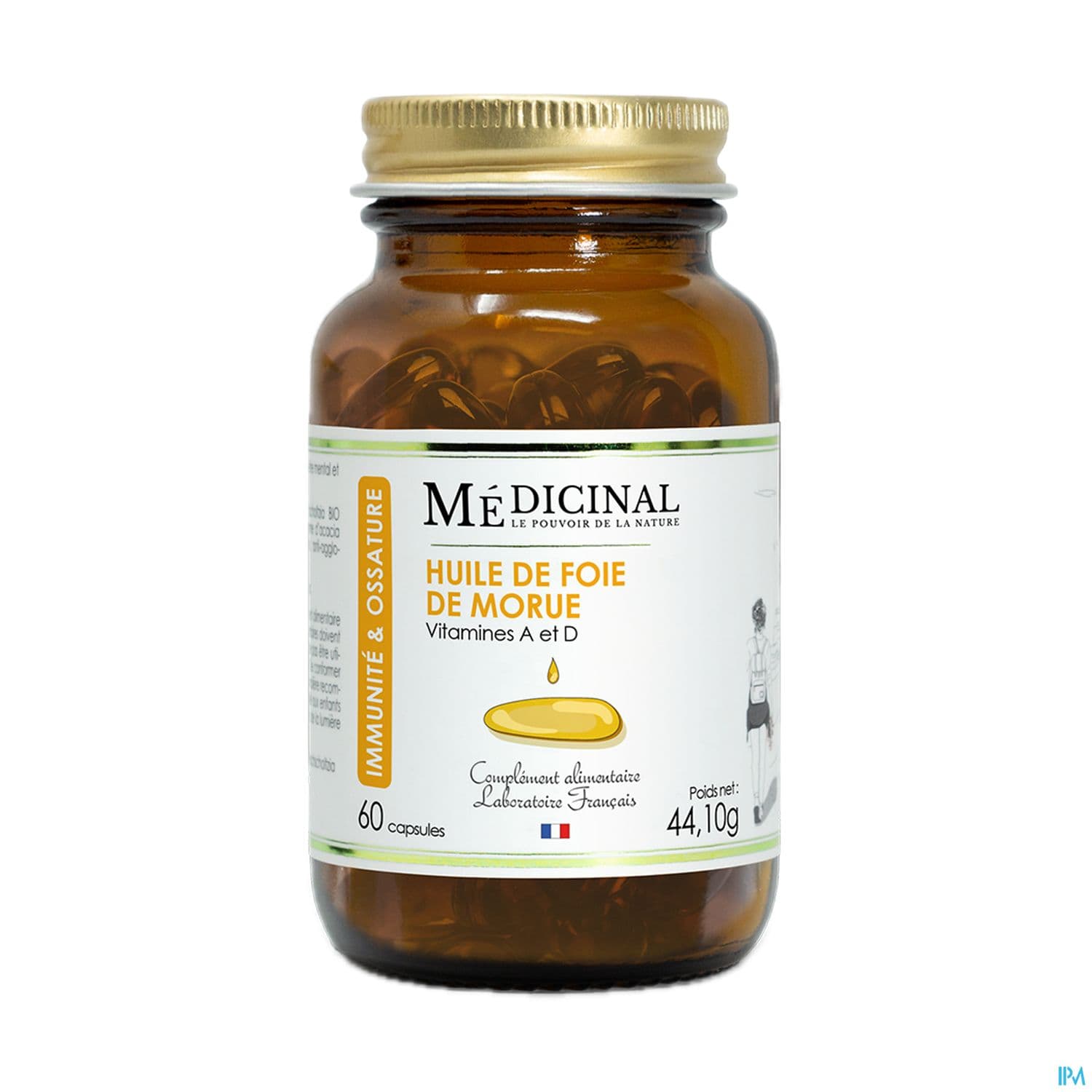 Medicinal Huile De Foie De Morue Capsule 60 — Pharmacie St Honoré - Amiens
