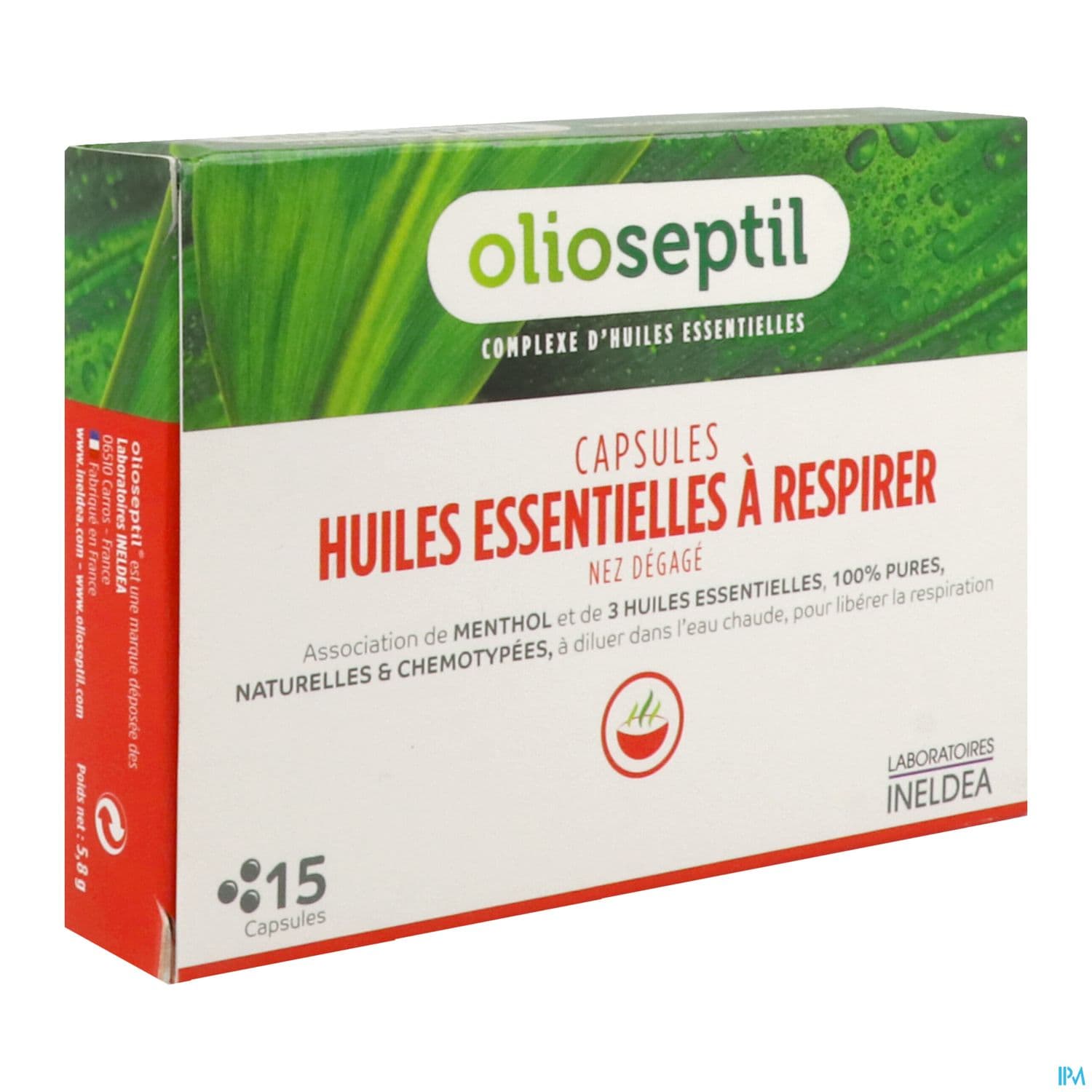 Ineldea Olioseptil Huile Essentielle A Respirer Capsule 15