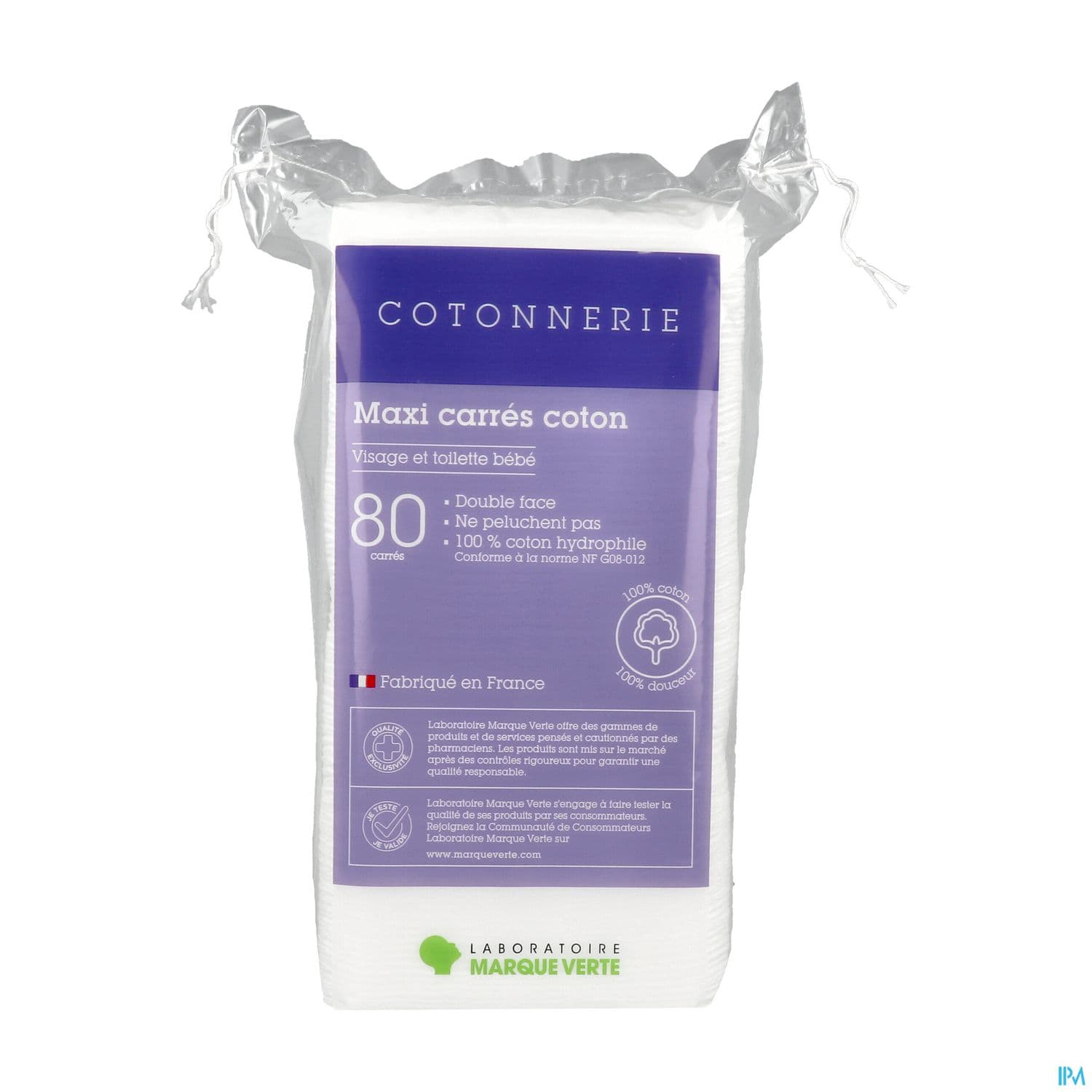 LMV MAXI CARRES COTON SACH 80