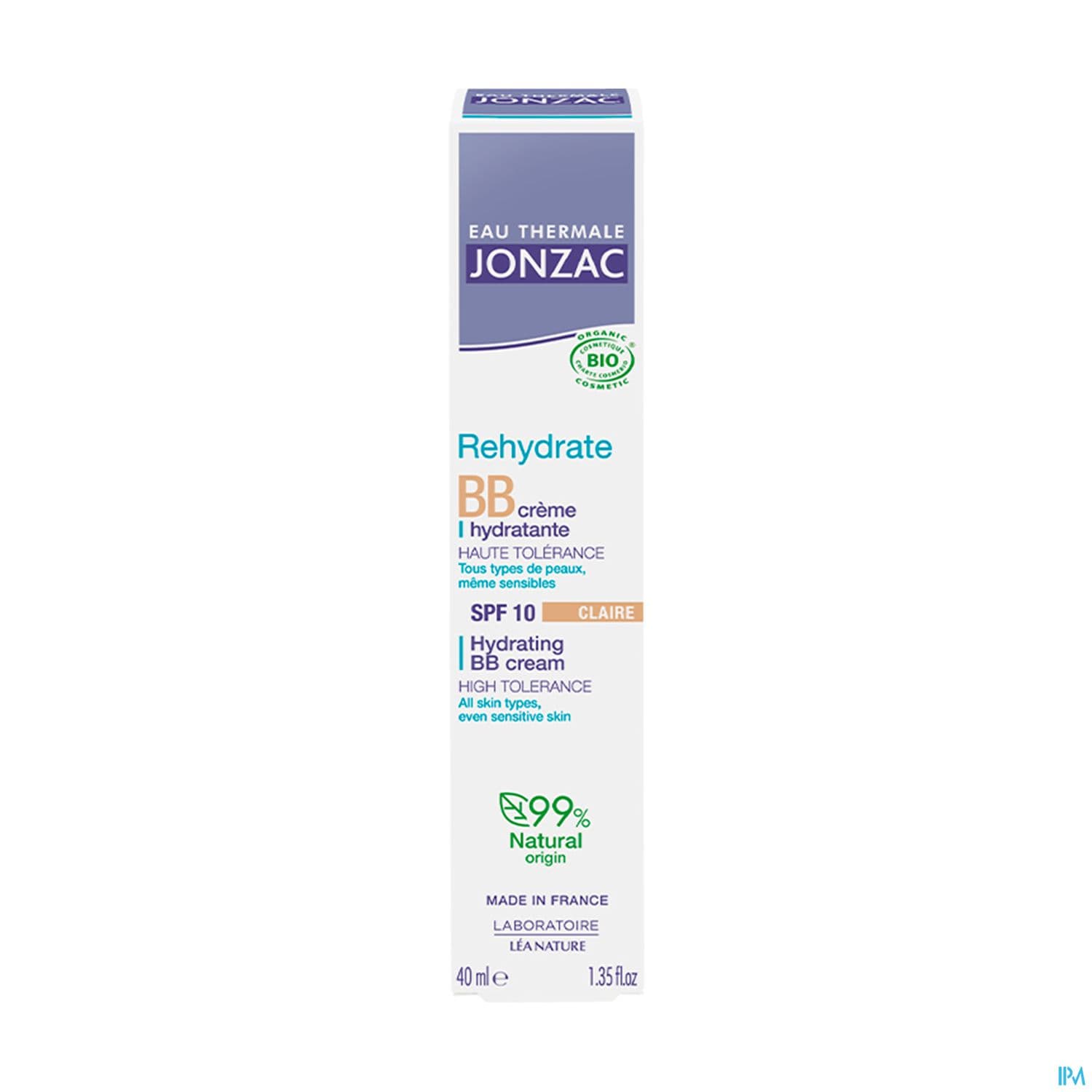 JONZAC BB CR HYDRATANTE CLAIR 40ML